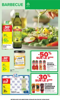 Carrefour - Prévisualisation de SUR TOUTES LES SAUCES CARREFOUR SENSATION, HORS CONDITIONNEMENTS PROMOTIONNELS Selon disponibilités en magasin Panachage possible. La remise s'applique sur le moins cher des produits. valide à partir de 07/07/2026 | Page: 21