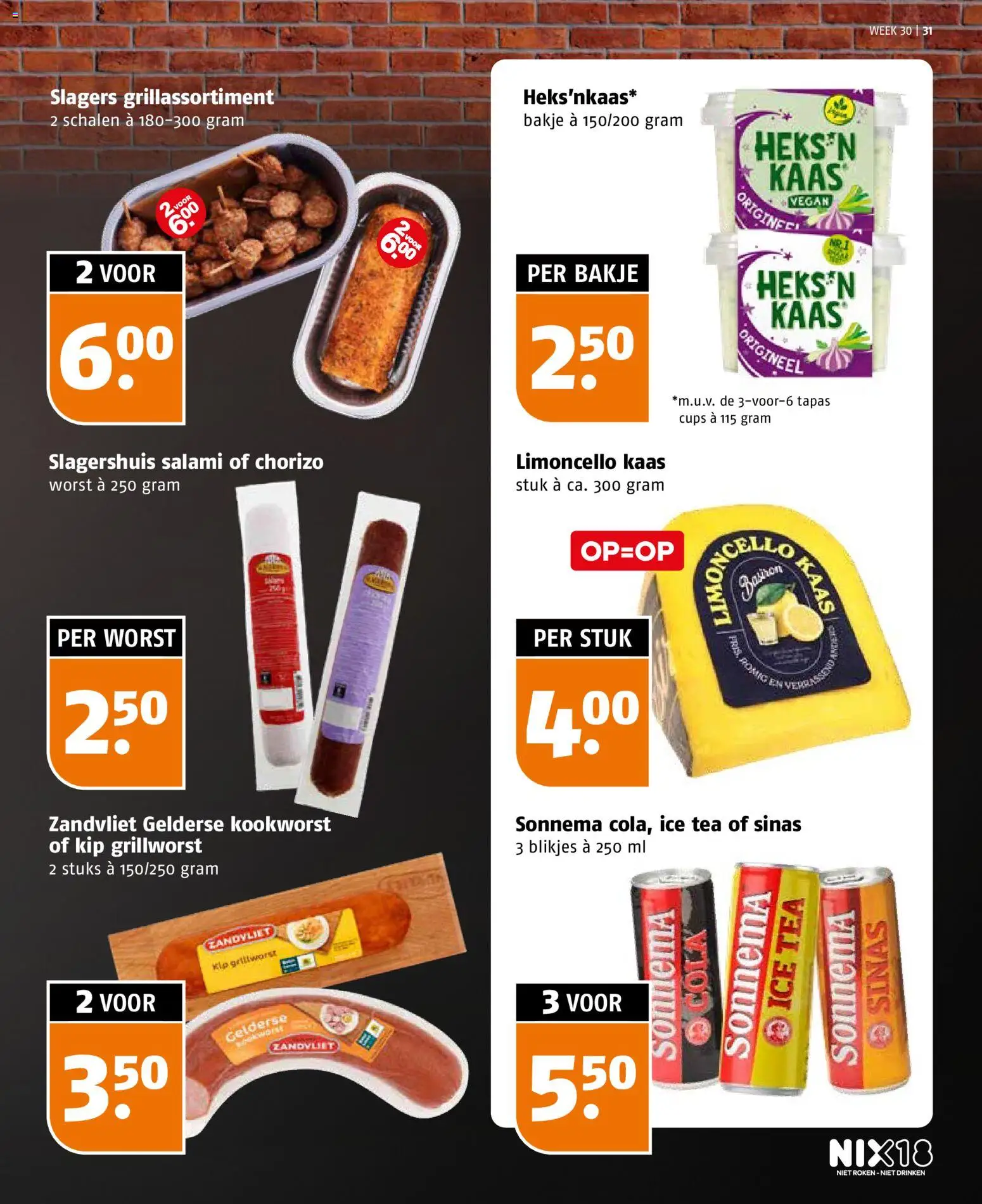 {H1} | Pagina: 31 | Producten: Worst, Chorizo, Ice Tea, Kip