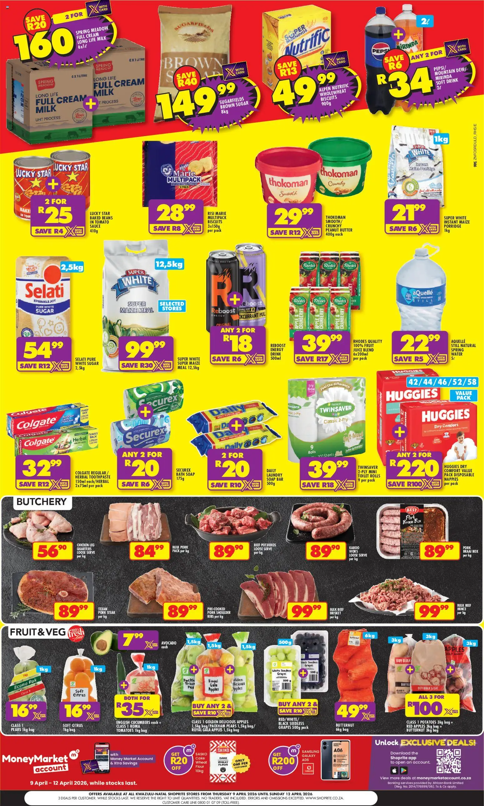 New Shoprite catalogue – valid from 09.04.2026 | Page: 2 | Products: Bath, Pellets résineux, Sauce, Sugar