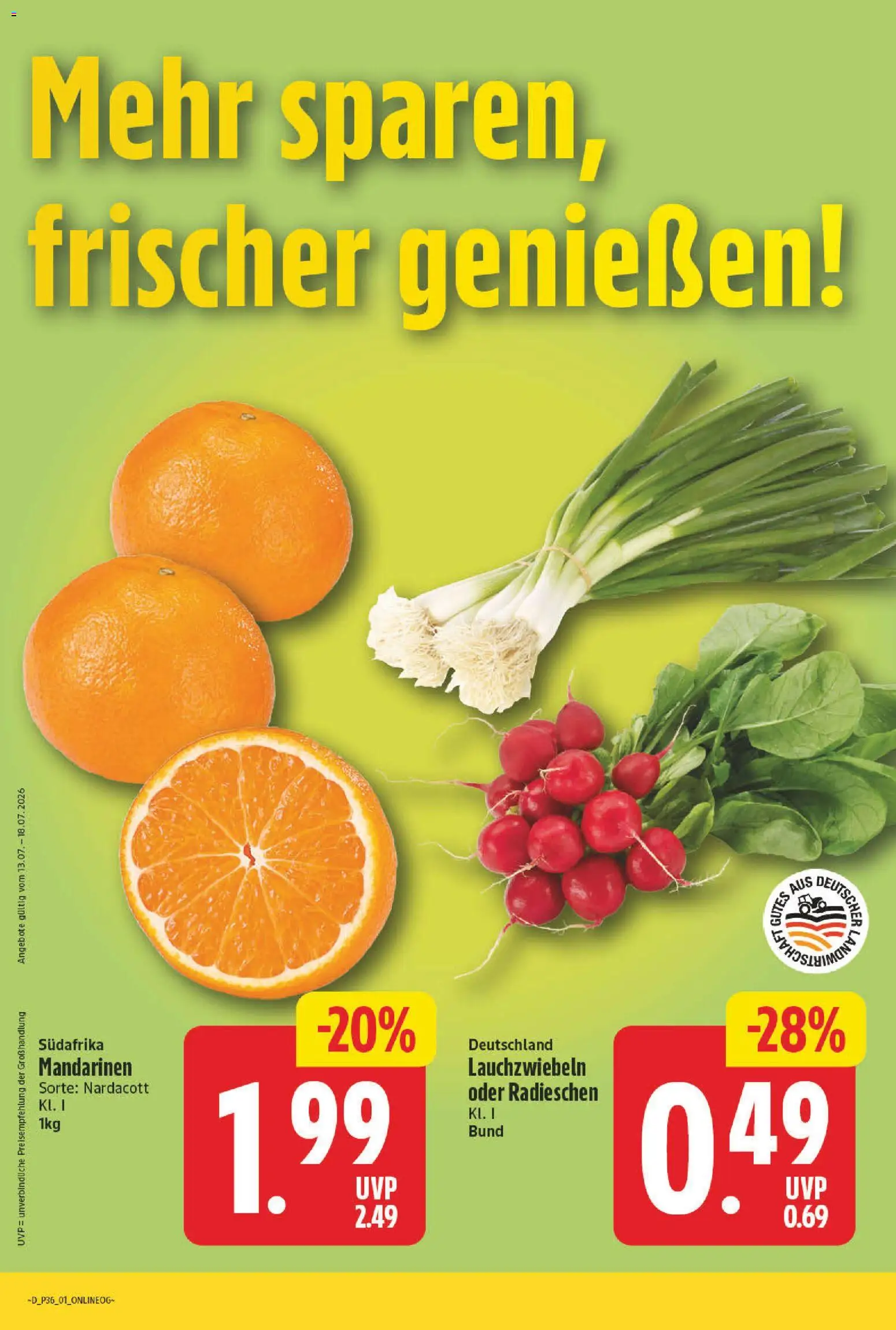 NP Discount Prospekt – gültig ab 31.08.2026 | Seite: 2 | Produkte: Mandarinen