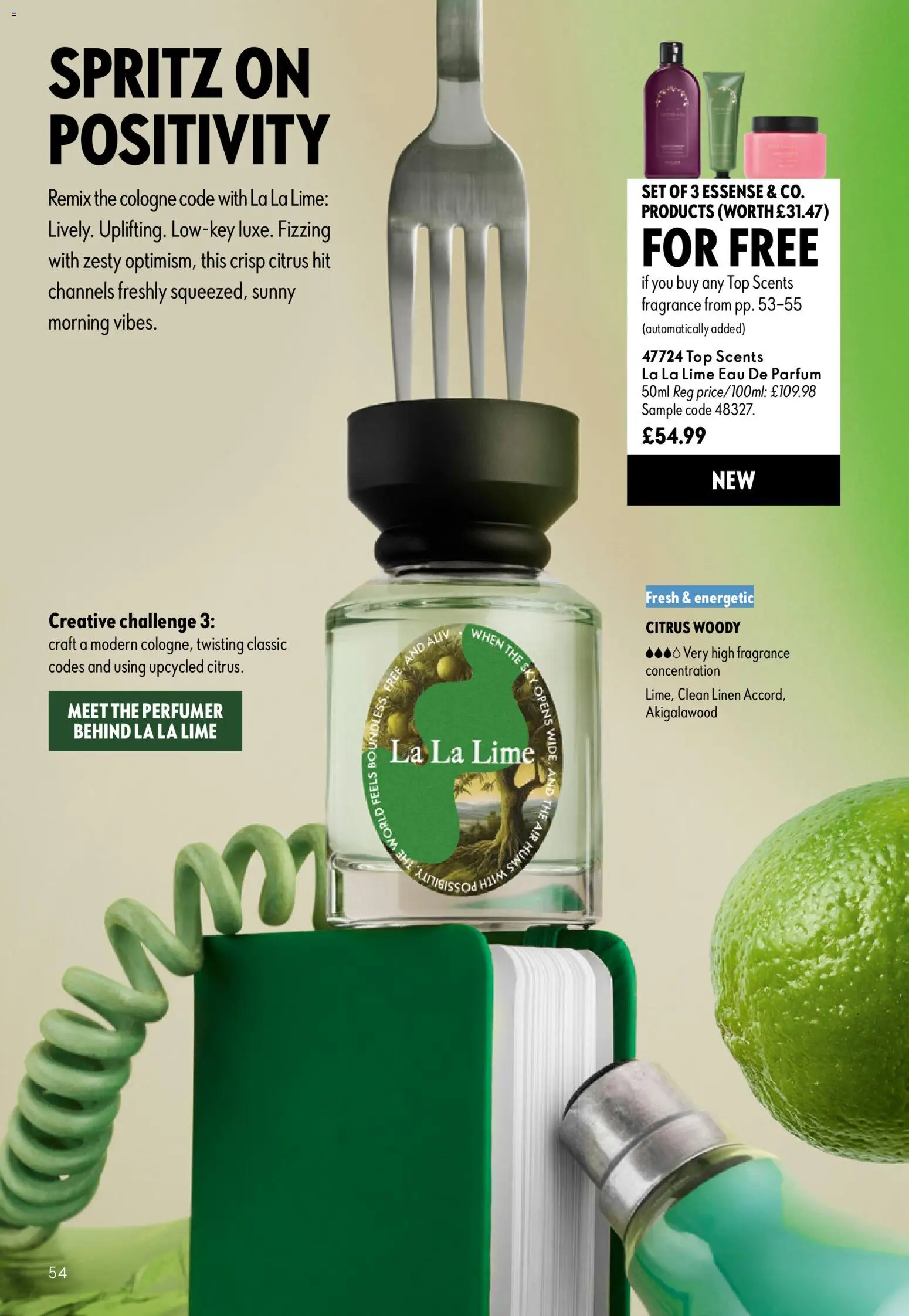 {H1} | Page: 54 | Products: Fragrance, Lime
