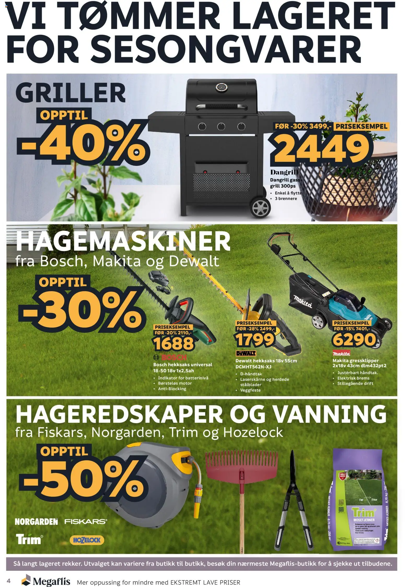 {H1} | Side: 4 | Produkter: Hekksaks, Grill, Gressklipper, Gås