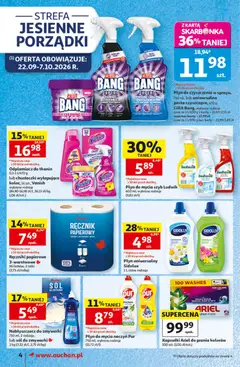 Pogląd oferty "Auchan gazetka" - ważna od 24.09.2026 | Strona: 4 | Produkty: Kapsułki, Chusteczki, Kapsułki ariel, Ariel