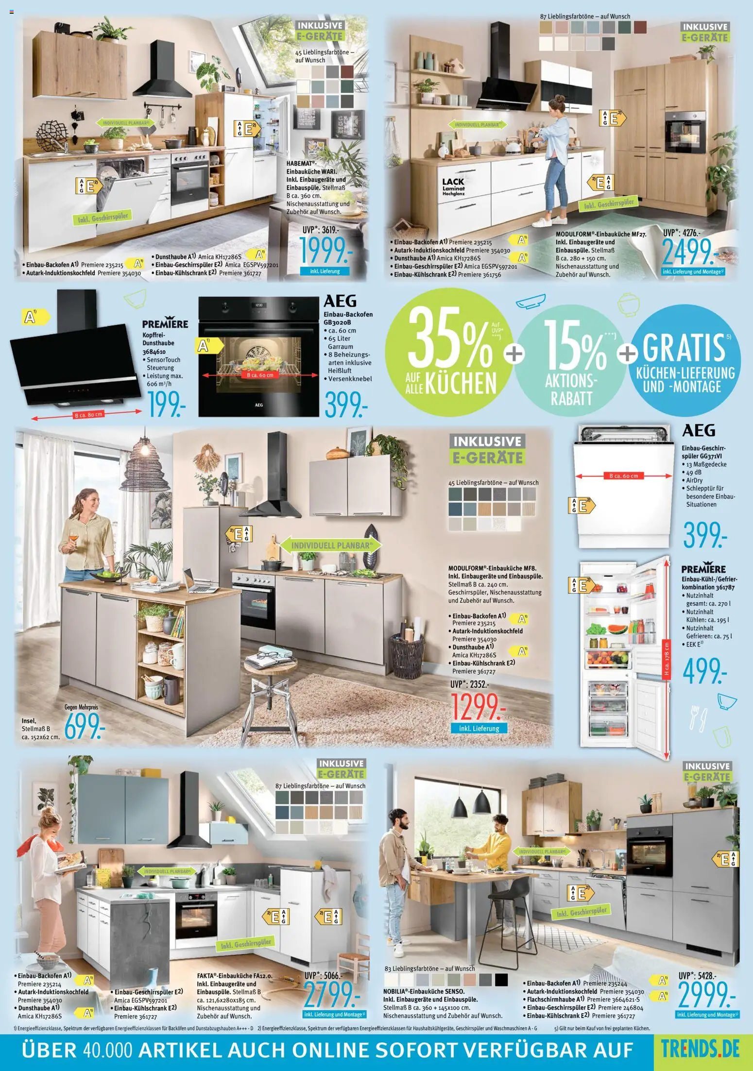Trends Prospekt – gültig ab 30.05.2026 | Seite: 7 | Produkte: Geschirrspüler, Einbauküche, Backofen, Kuchen