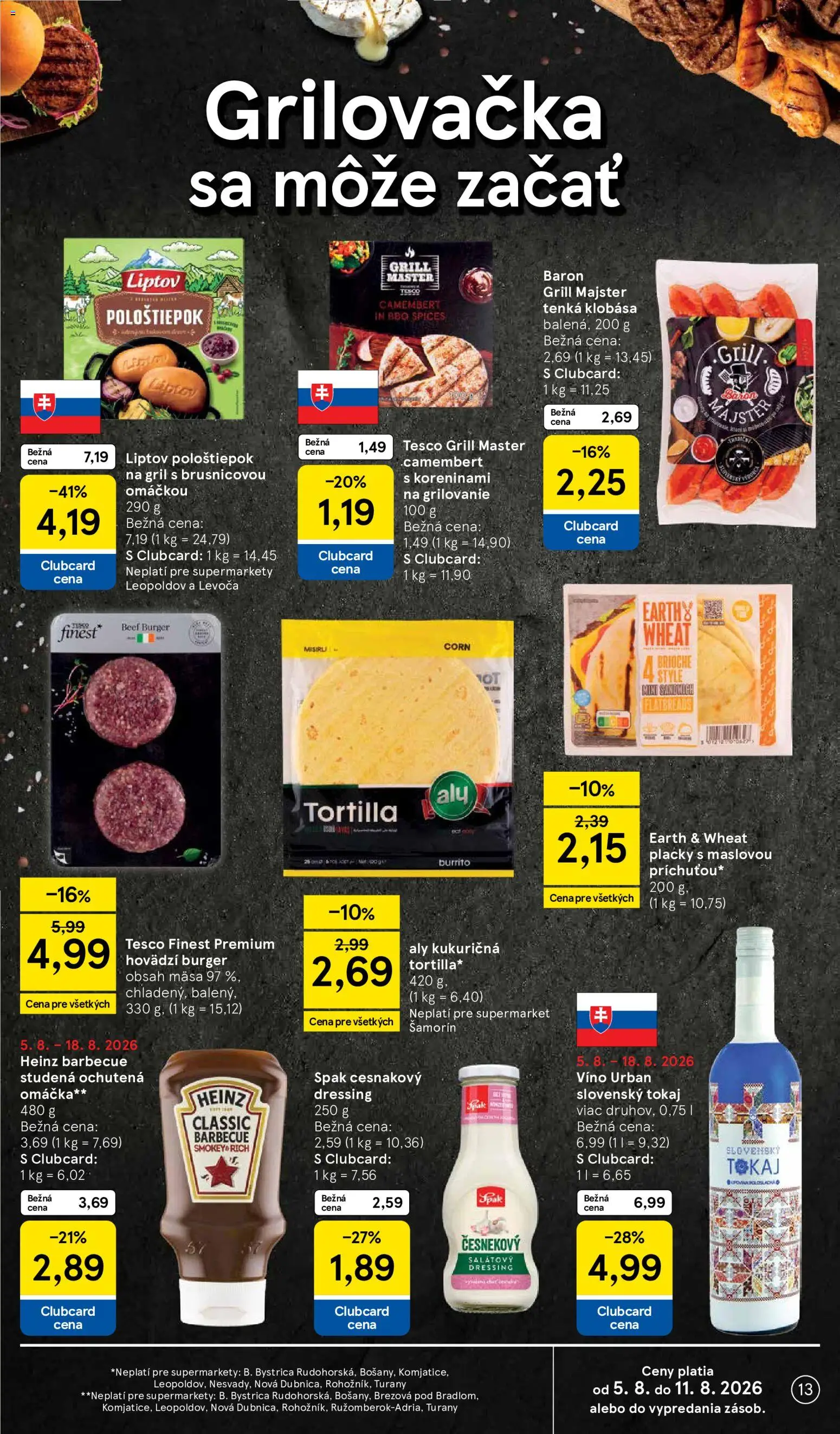 Nové Tesco akcie – leták je platný od 05.08.2026 | Strana: 13