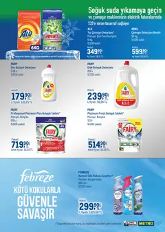 01 Eylül 2026 tarihinden itibaren geçerli olan Metro kataloğu önizlemesi | Sayfa: 37 | Ürünler: Oda kokusu, Çamaşır deterjanı, Bulaşık deterjanı, Ot