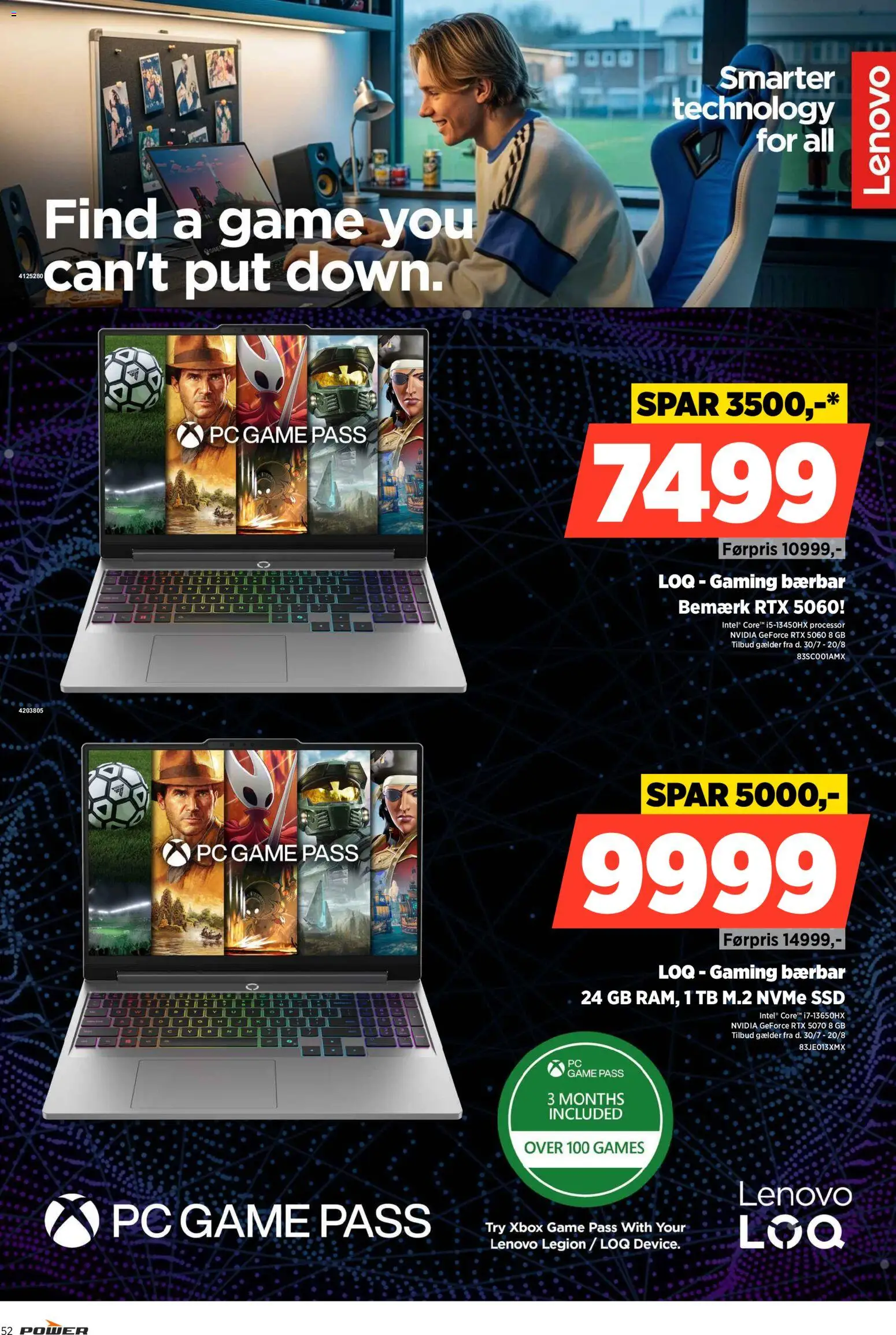 Power tilbudsavis – gyldig fra 14/08/2026 | Side: 52 | Produkter: Processor, PC, Xbox, SSD