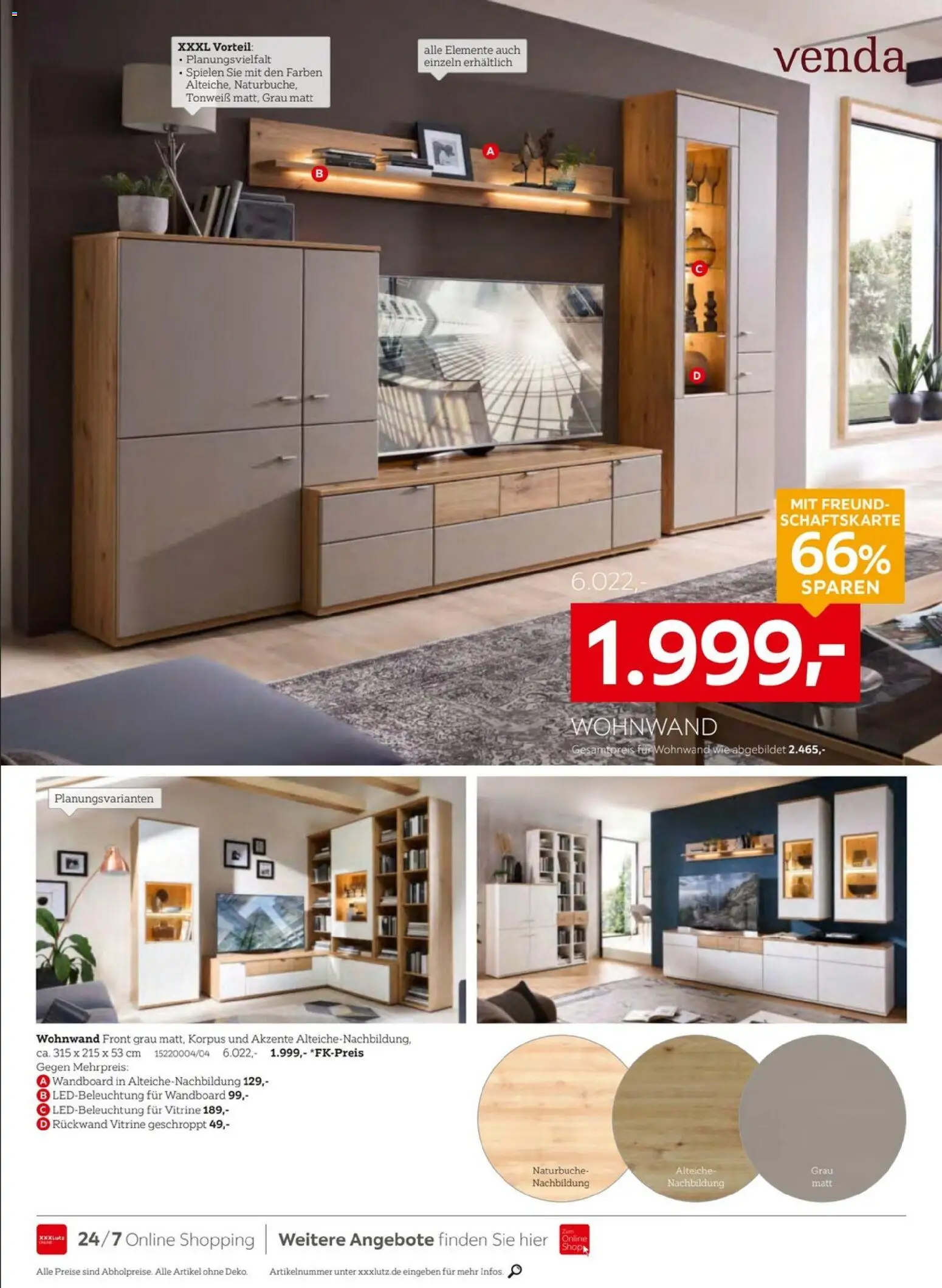 XXXLutz Prospekt – gültig ab 05.09.2026 | Seite: 18 | Produkte: Wohnwand, Wandboard, Vitrine