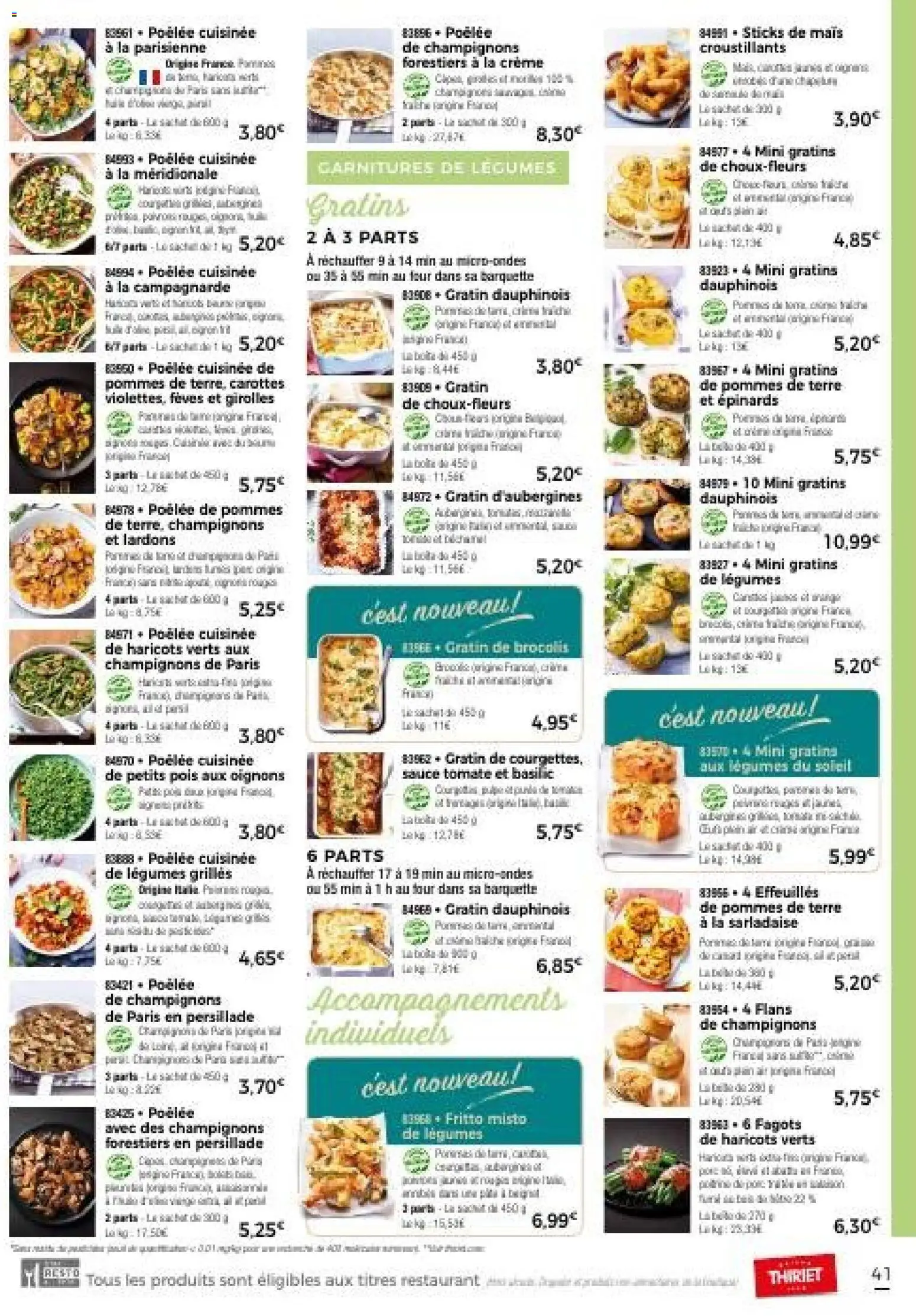 {H1} | Page: 44 | Produits: Pois, Pommes, Oignons, Pommes de terre