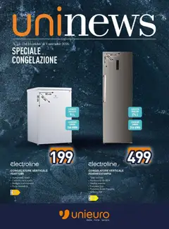 Anteprima del volantino Unieuro volantino Speciale Congelazione da Unieuro! valido a partire dal 16/10/2026