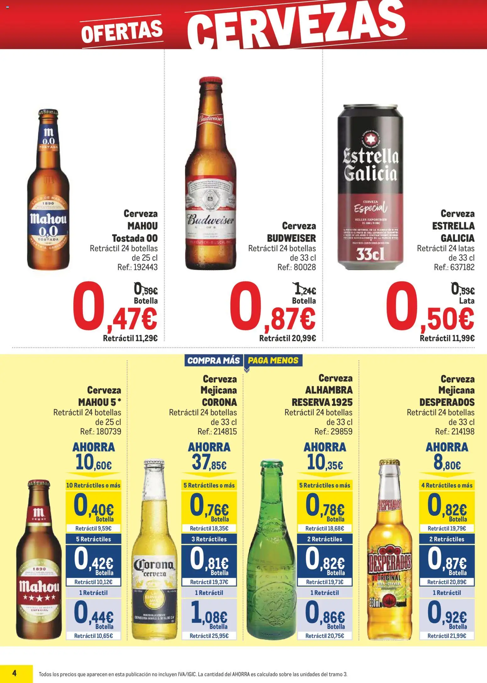 Makro - Precios Norte II │ válido desde el 09.03.2026 | Página: 4 | Productos: Cerveza, Παρμεζάνα
