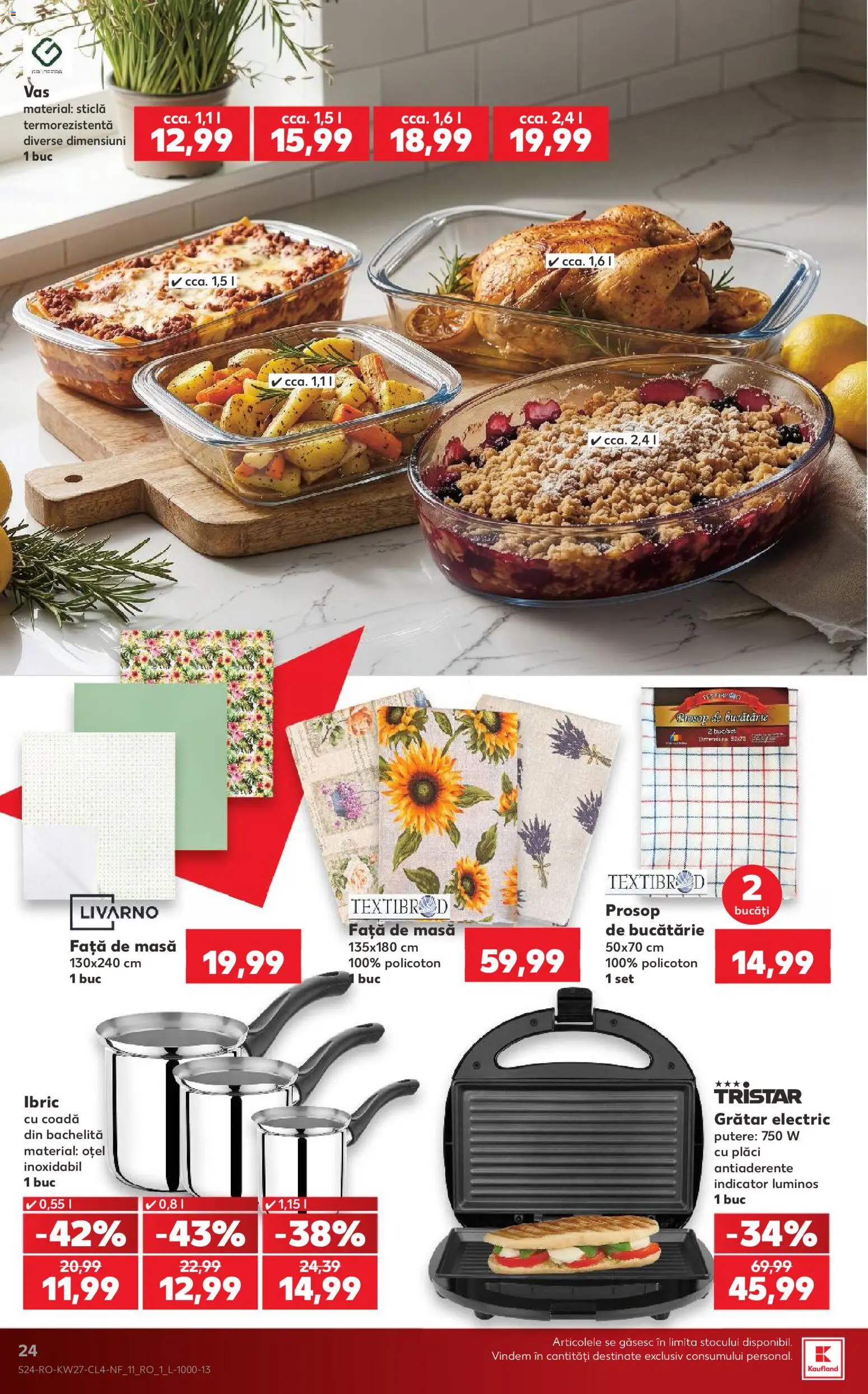 Kaufland RO akciós ujság - amely érvényes a következő dátumtól: 2026.07.01. | Oldal: 24