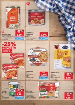Zapečeni grah, graha u umaku od rajčice 410 g - Pregled kataloga iz trgovine Kaufland, vrijedi od 01.07.2026 | Stranica: 5 | Proizvodi: Rižoto, Rajčice, Juha, Noodle