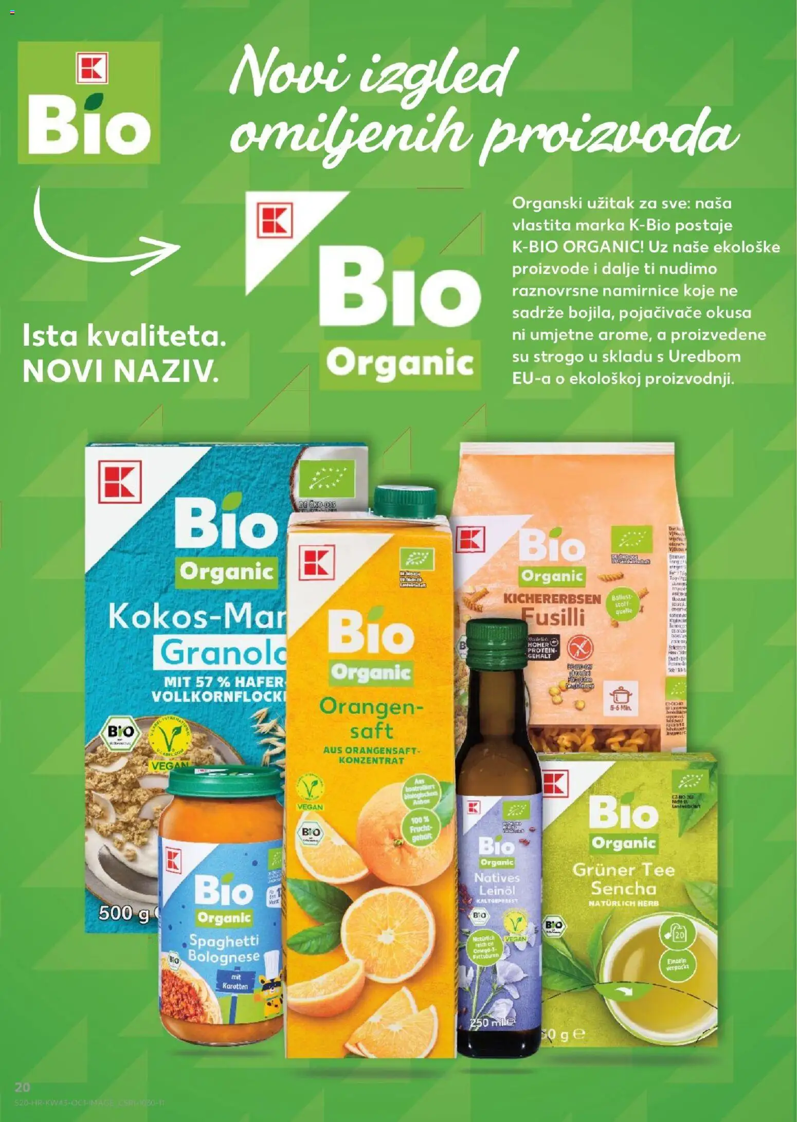 Kaufland katalog | vrijedi od 21.10.2026 | Stranica: 20 | Proizvodi: Protein, Pasta