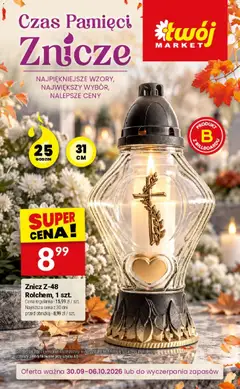 Pogląd oferty "Twój Market gazetka - Katalog zniczy" - ważna od 30.09.2026
