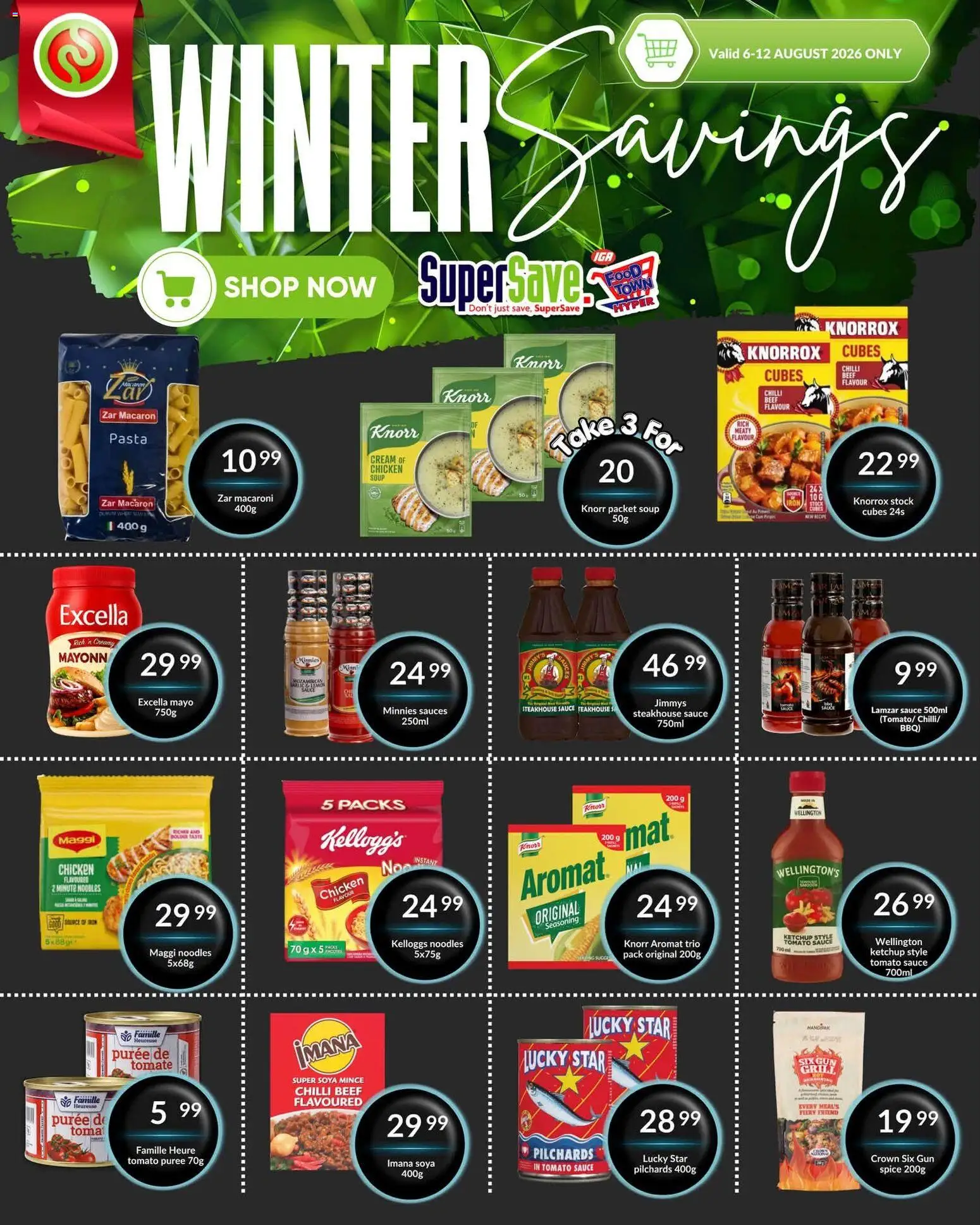 New Super Save catalogue – valid from 06/08/2026 | Page: 19 | Products: Pilchards, Beef, Soup, Stock