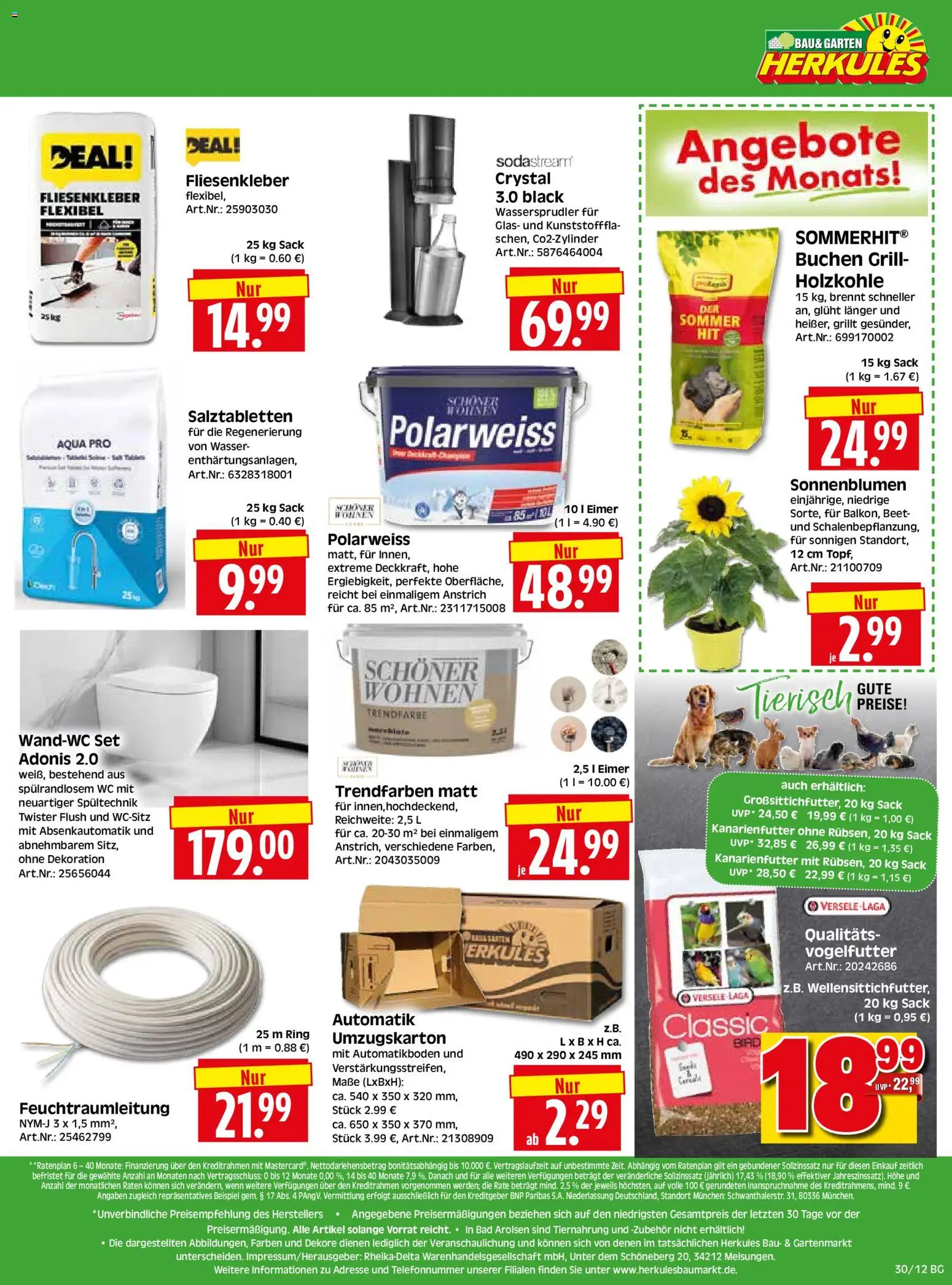 HERKULES Bau & Garten – gültig ab 20.07.2026 | Seite: 12 | Produkte: Grill, Bad, Wasser, Sodastream