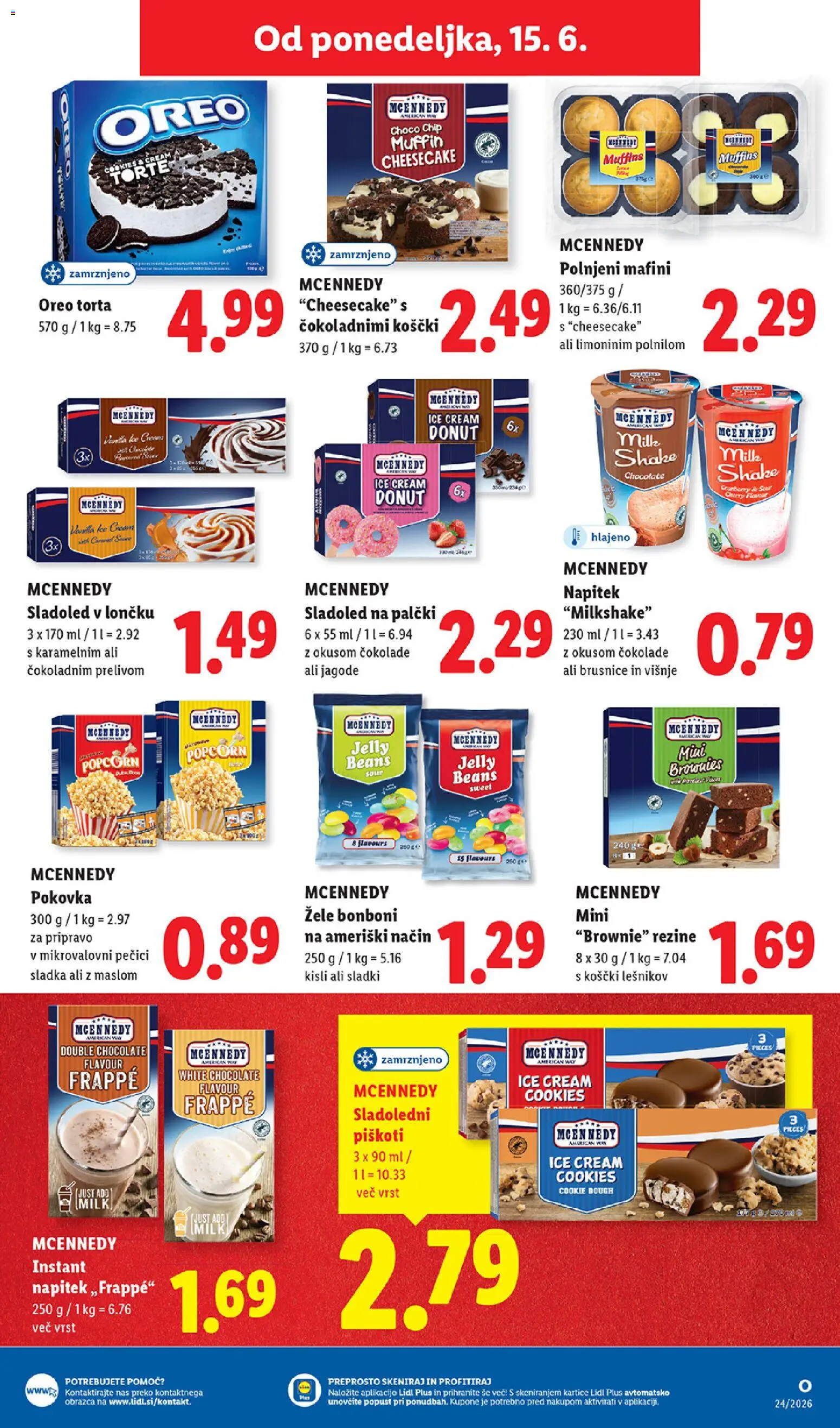 Novi Lidl katalog ponudbe – veljaven od 11.06.2026 | Stran: 61 | Izdelki: Bonboni, Torta, Piskoti, Sladoled