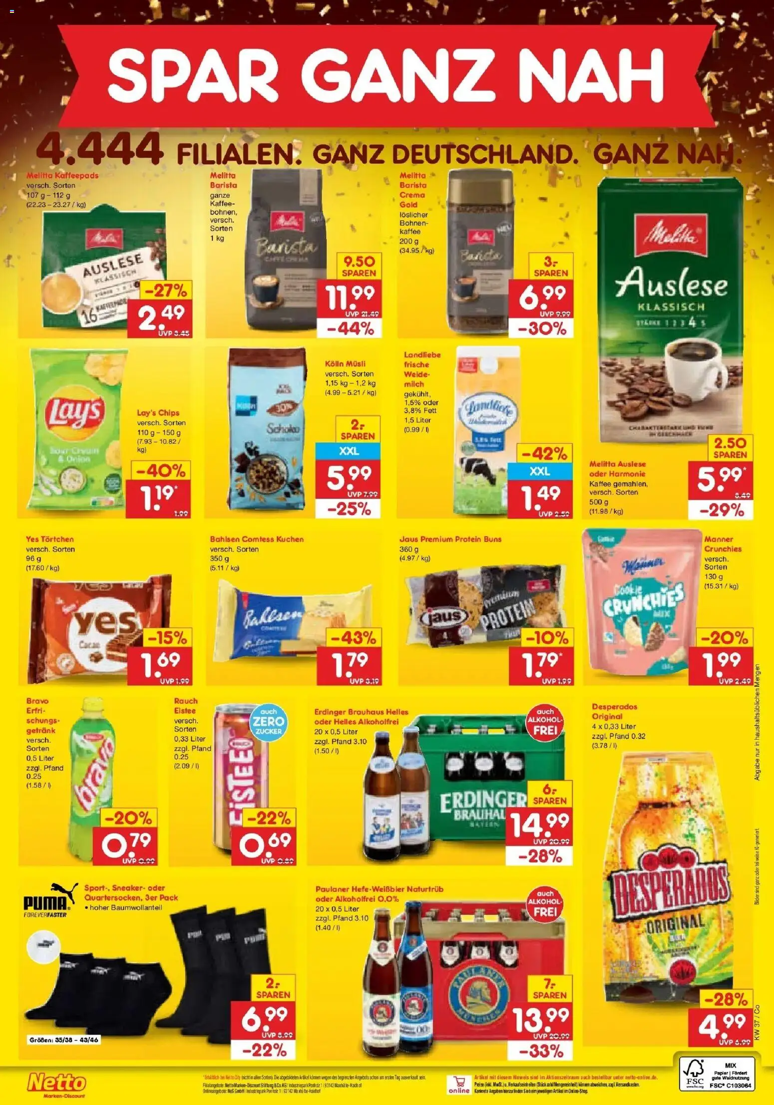Netto Marken-Discount Prospekt Leipzig – gültig ab 07.09.2026 | Seite: 2 | Produkte: Melitta, Alkohol, Zucker, Paulaner