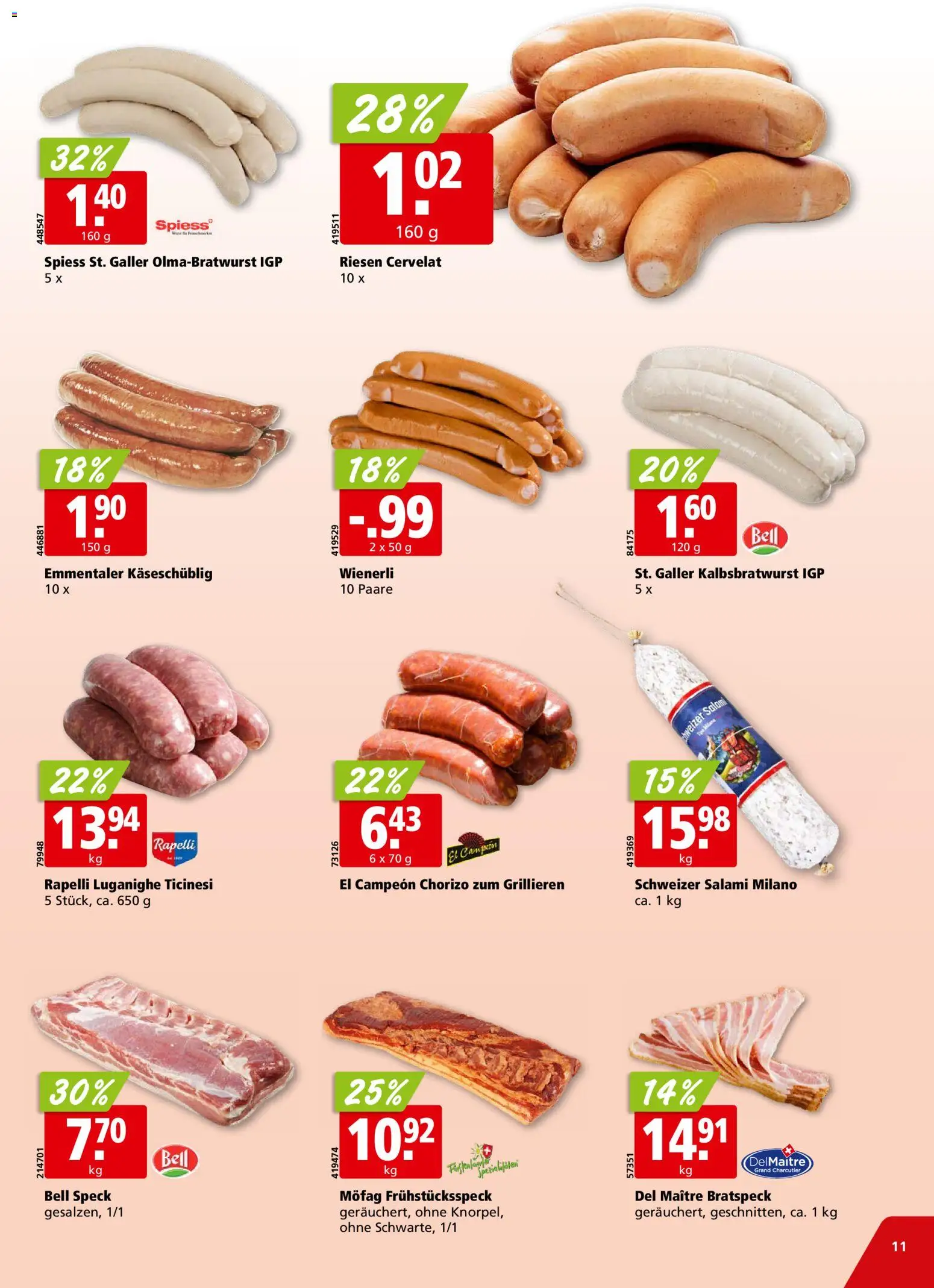 Aligro aktionen – gültig ab 27.07.2026 | Seite: 11 | Produkte: Salami