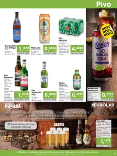 Tuš katalog akcije – veljaven od 07.04.2026 | Stran: 15 | Izdelki: Limeta, Falafel, Kos, Pivo