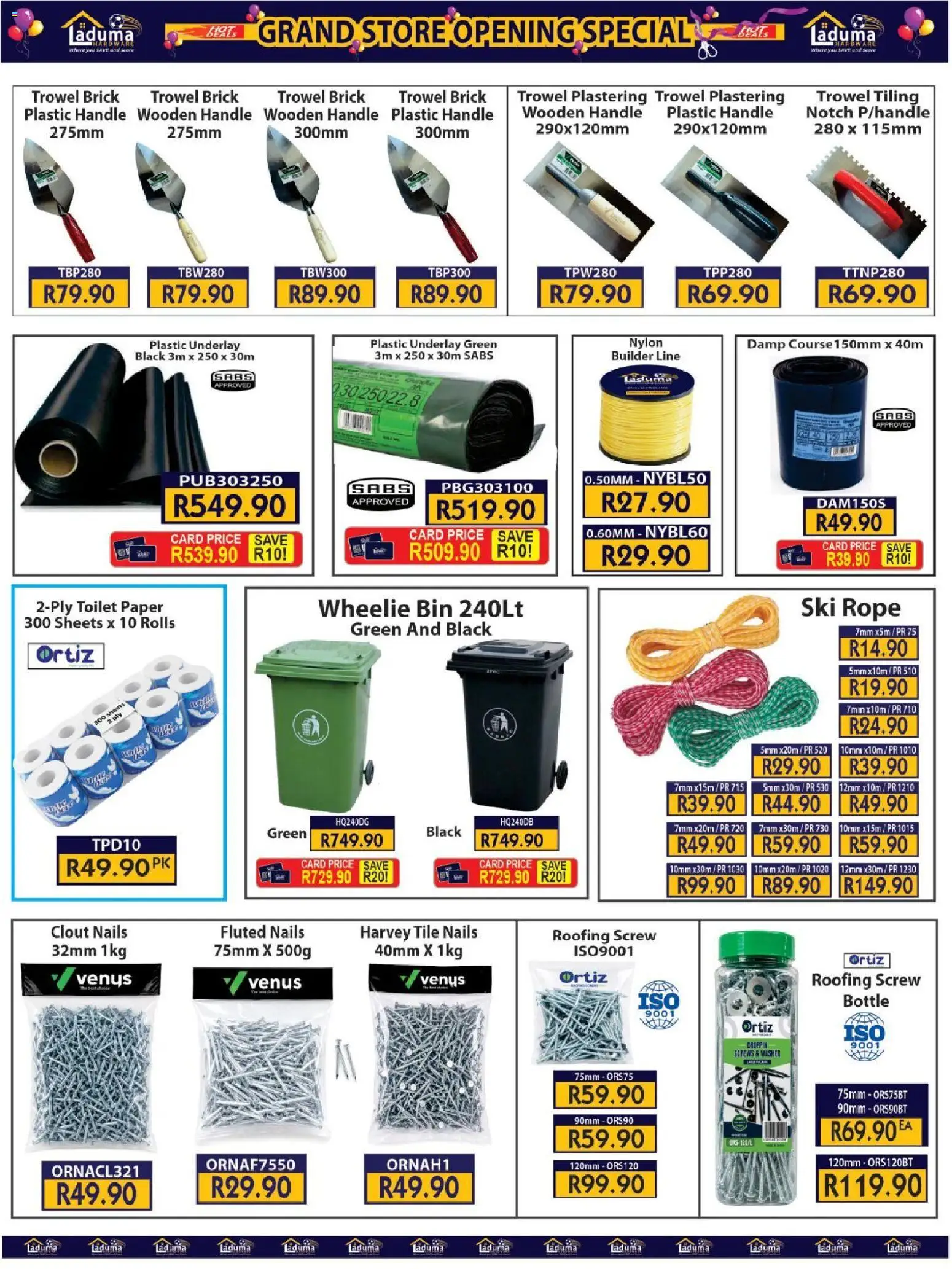 New Laduma Hardware catalogue – valid from 23/09/2026 | Page: 21 | Products: Toilet, Tiling, Paper, Toilet paper