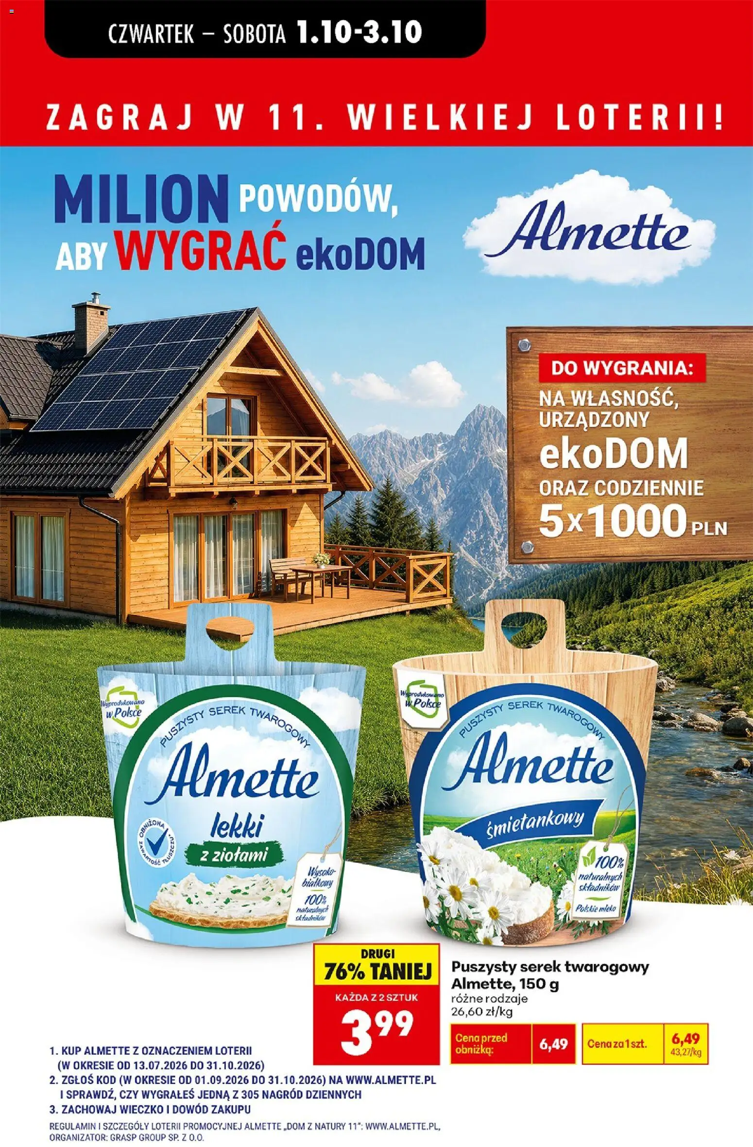 Biedronka Polsko leták - Codziennie niskie ceny od 01.10.2026 | Strana: 21 | Produkty: Mléko