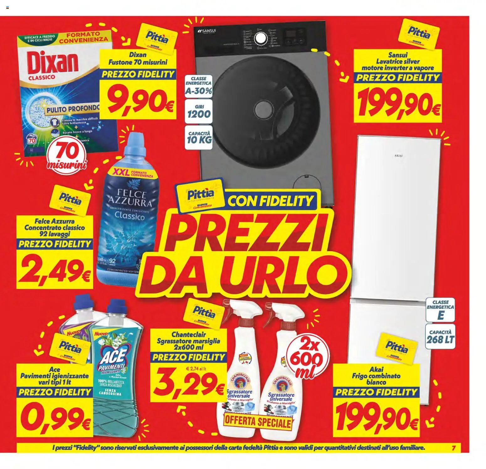 Volantino SuperConveniente del 02/10/2026 | Pagina: 7 | Prodotti: Ammorbidente, Sgrassatore, Lavatrice, Profumo