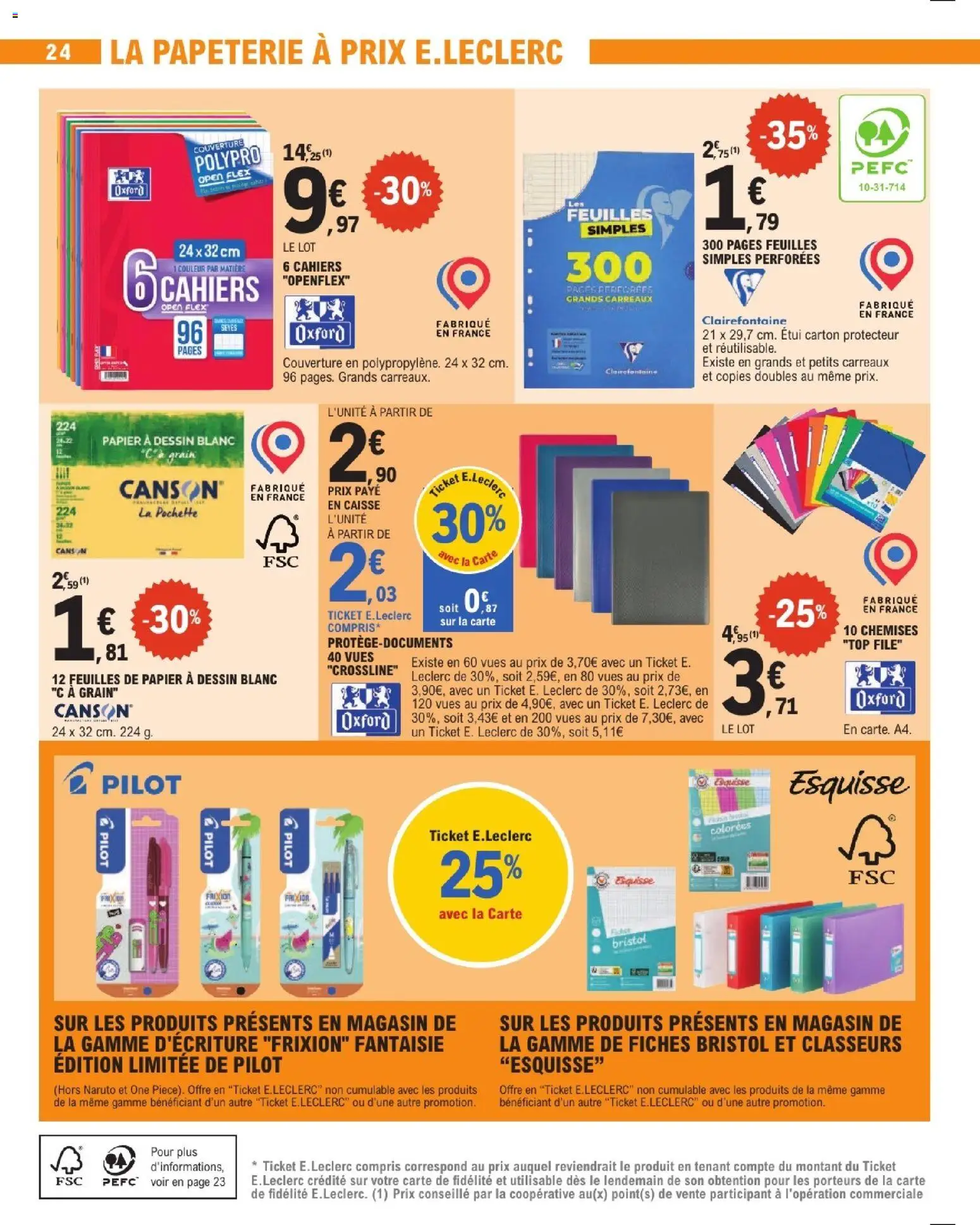 {H1} | Page: 24 | Produits: Étui, Couverture, Cahiers