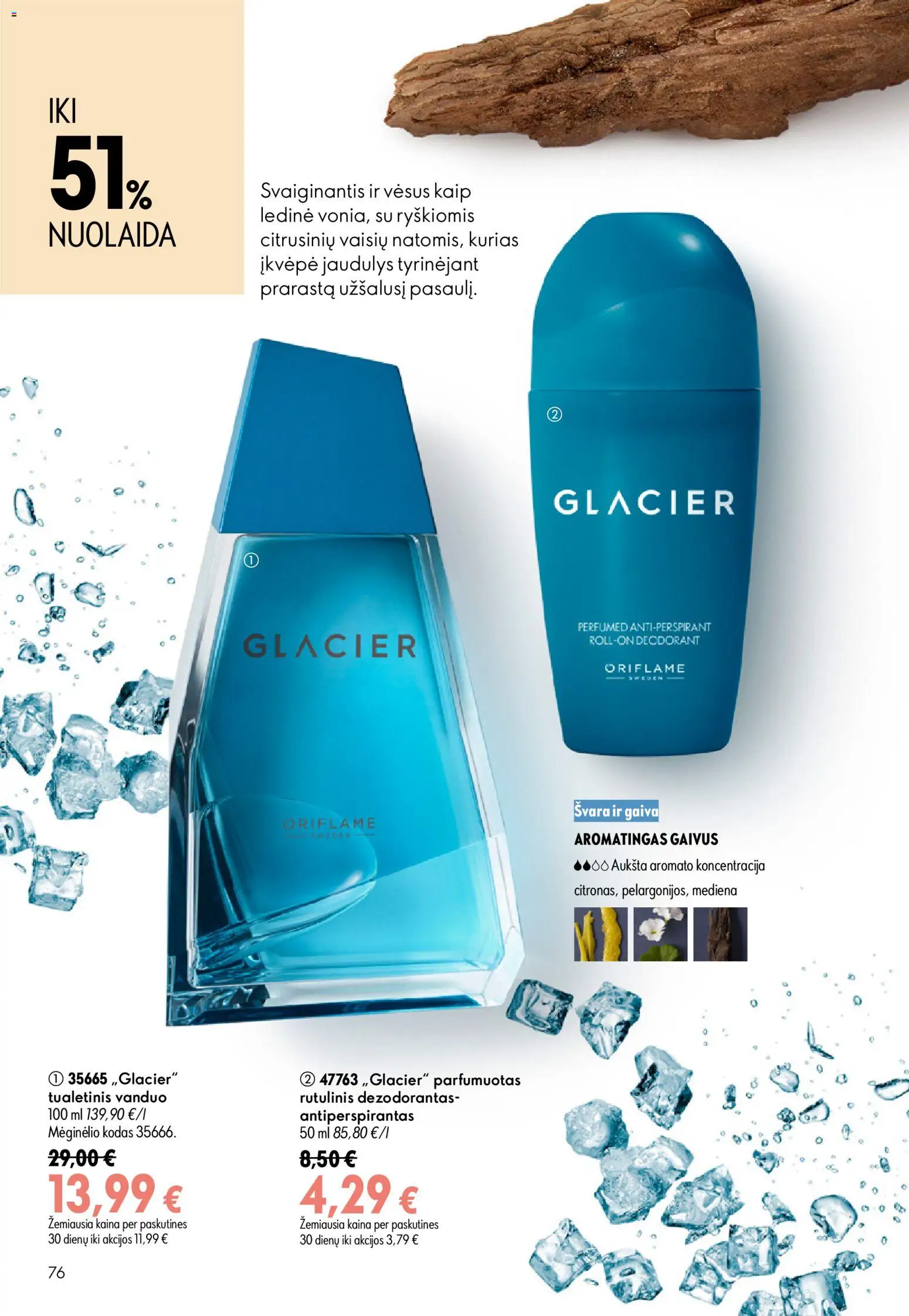 Oriflame akcijos nuo 2026.07.15 | Puslapis: 76 | Prekių: Rutulinis dezodorantas, Tualetinis vanduo, Dezodorantas, Antiperspirantas
