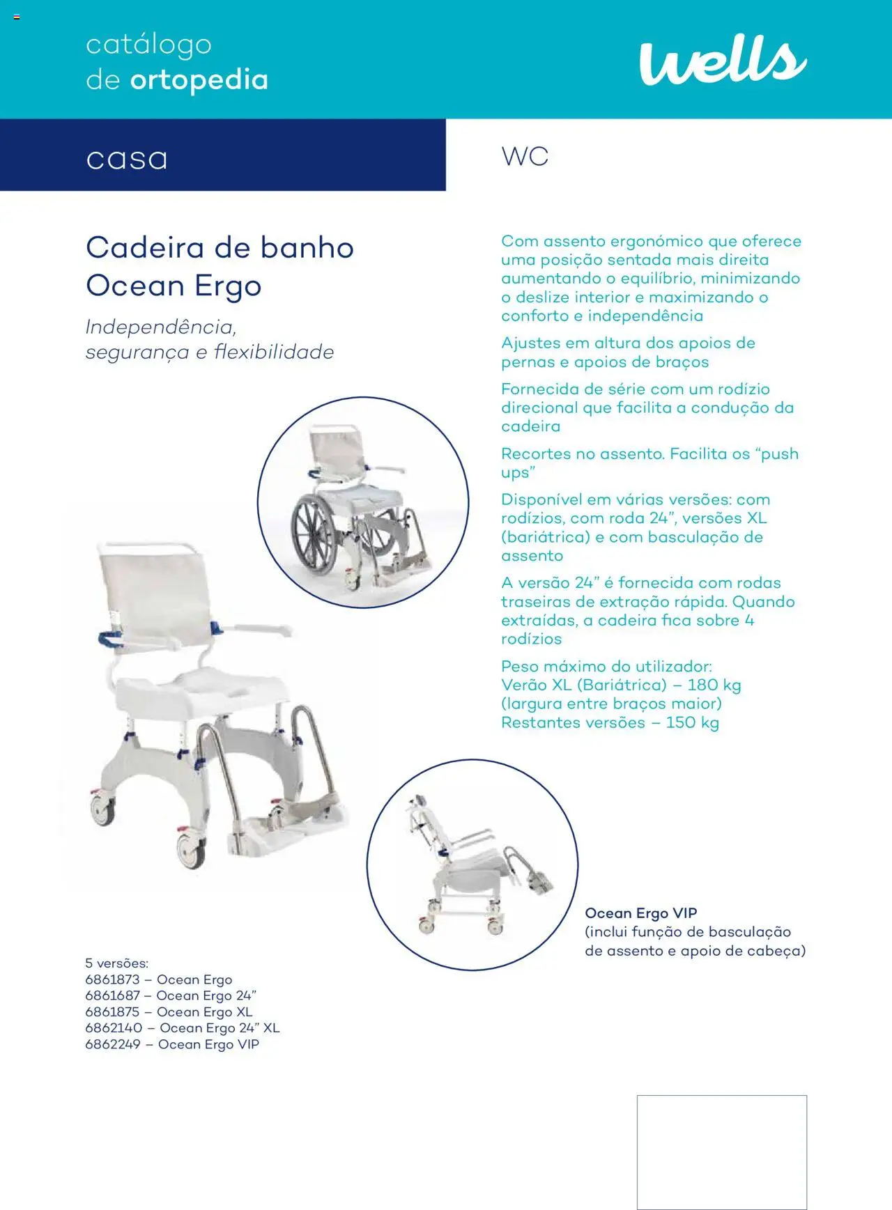 Well’s Catálogo de Ortopedia │ válido de 12/02/2024 | Página: 138 | Produtos: Cadeira, Banho