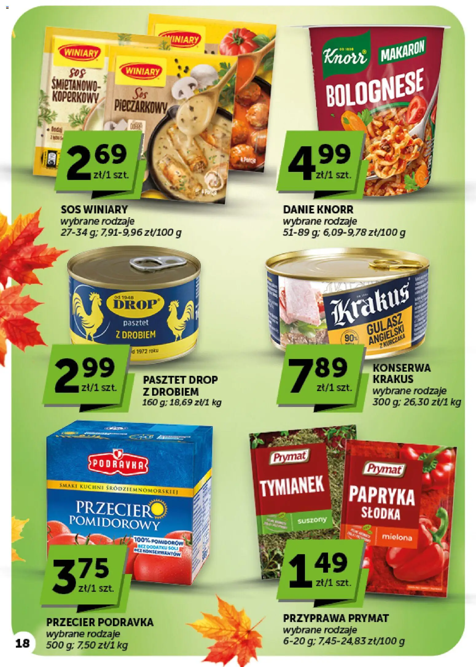 Groszek gazetka - Market od 15.10.2026 | Strona: 18 | Produkty: Pasztet, Gulasz angielski, Makaron, Gulasz