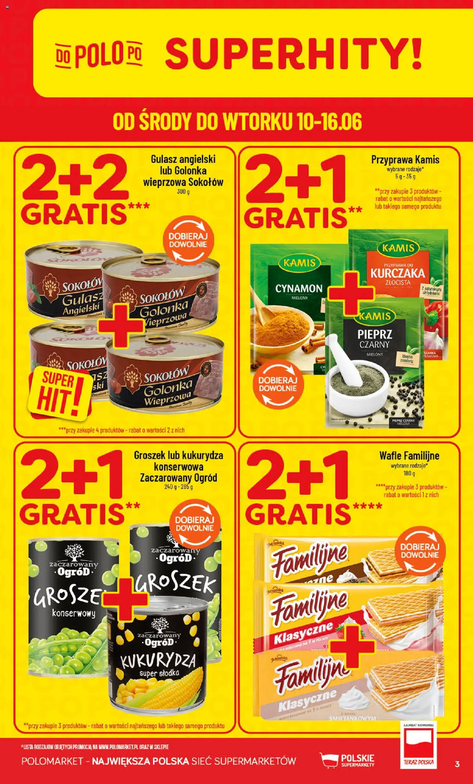 POLOmarket gazetka od 10.06.2026 | Strona: 3 | Produkty: Kukurydza, Gulasz angielski, Gulasz, Pieprz