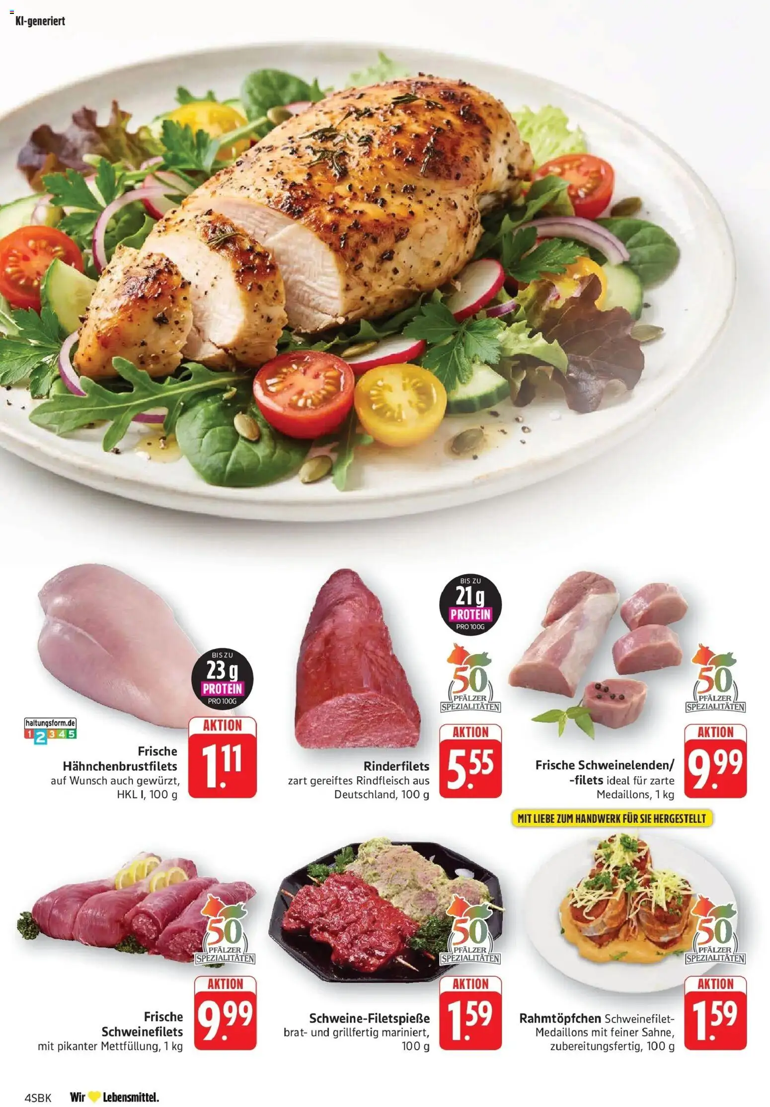 Edeka Prospekt Walldorf (ab 28.09.2026) » Angebote Online | Seite: 4 | Produkte: Spezialitäten, Schweinefilet, Rindfleisch