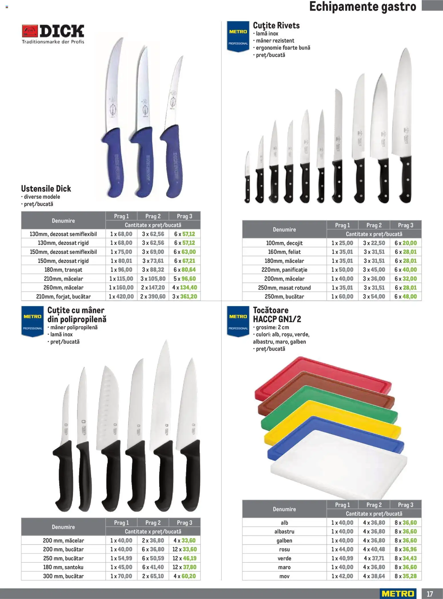 Noul catalog Metro – valabil de la 01.10.2026 | Pagină: 17 | Produse: Gastro, Mâner, Tocatoare