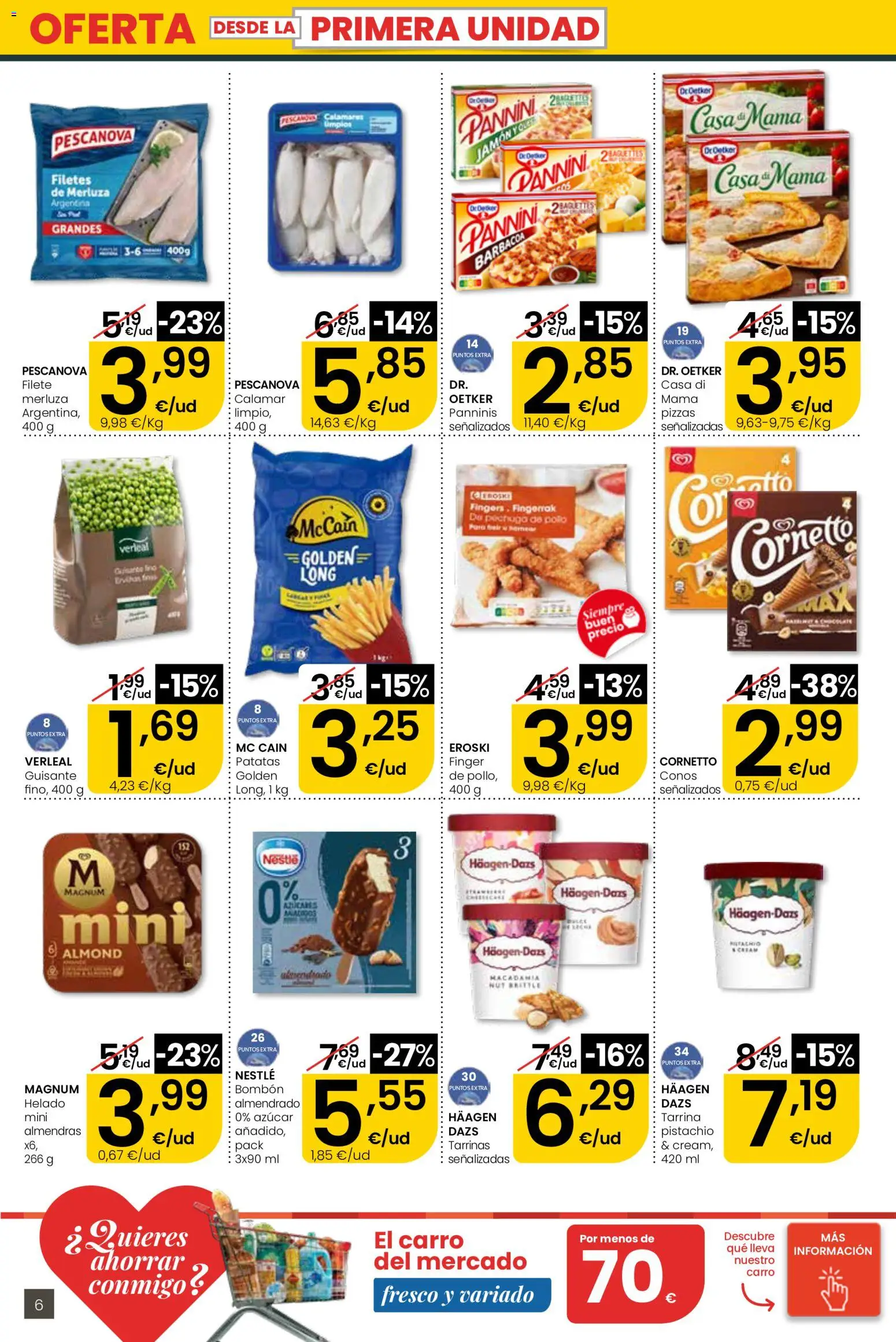 Eroski Quieres ahorrar conmigo │ válido desde el 30.04.2026 | Página: 6 | Productos: Jamón, Helado, Barbacoa, Filete