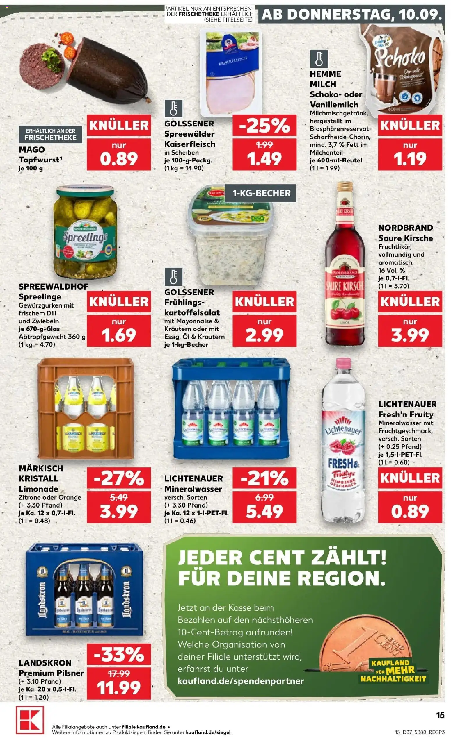 Prospekt Kaufland ab 07.09.2026 » Angebote Online zum Blättern | Seite: 24 | Produkte: Limonade, Mineralwasser, Zwiebeln, Mayonnaise