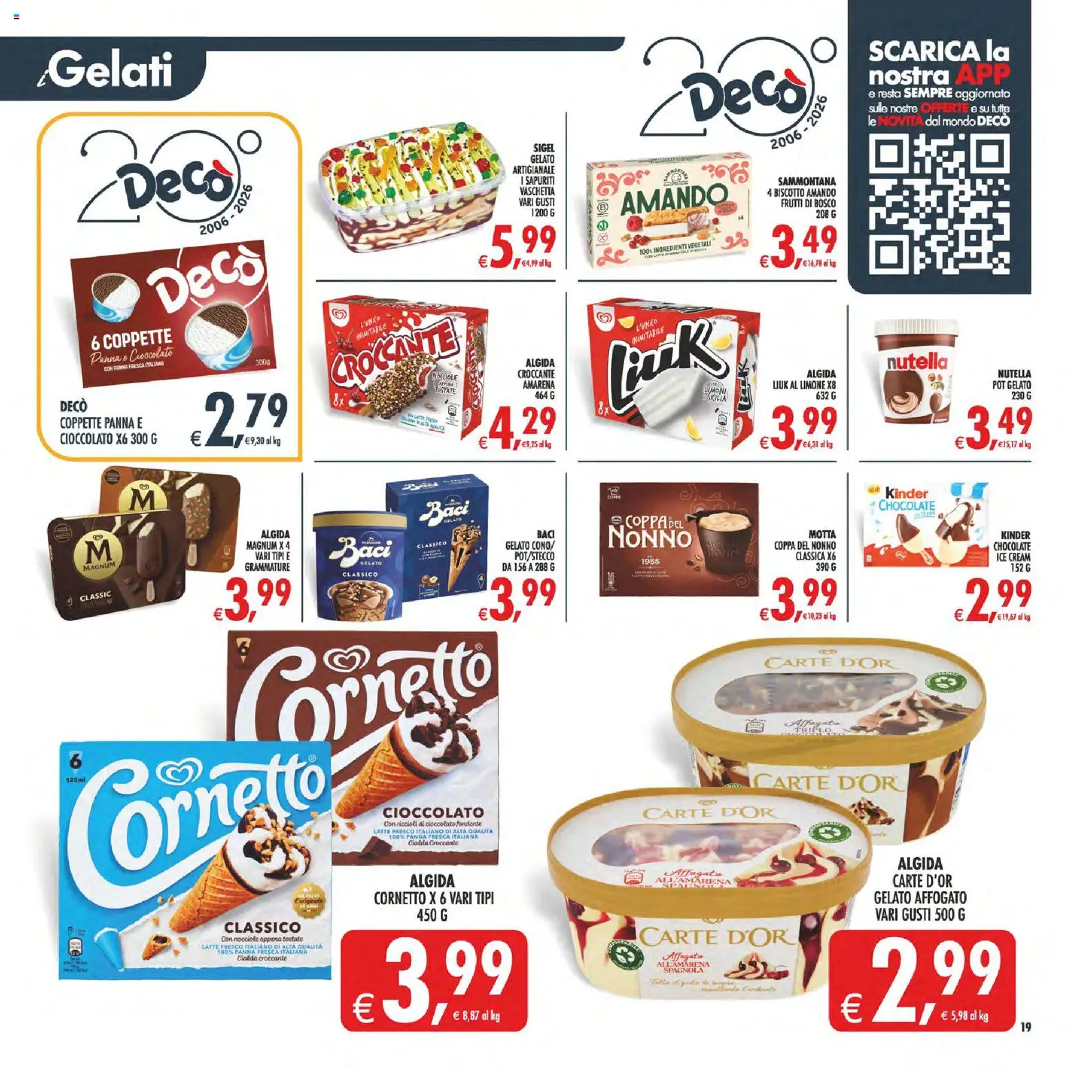 Volantino Decò del 08.05.2026 | Pagina: 21 | Prodotti: Gelato, Limone, Nocciole, Amarena