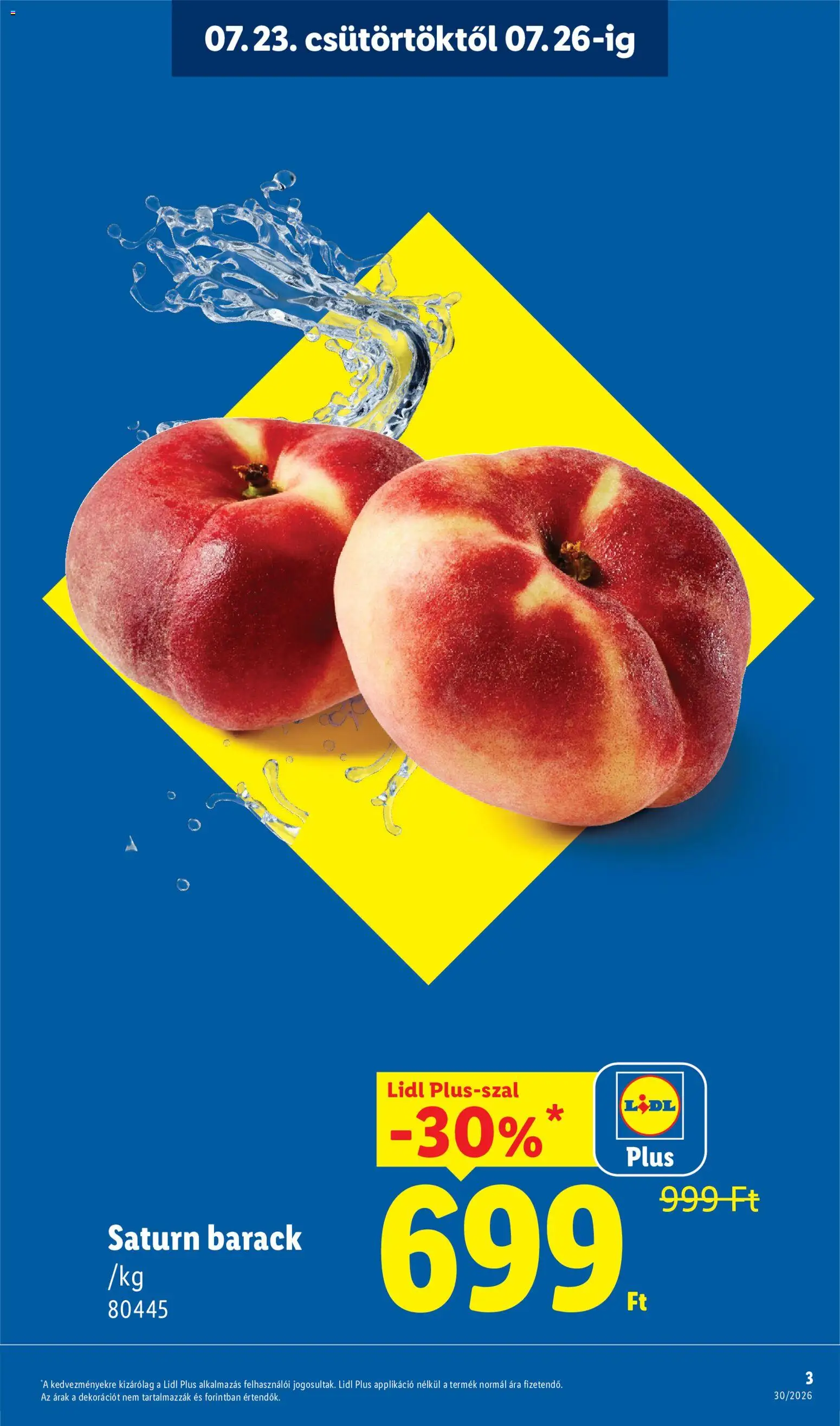 Lidl akciós ujság - amely érvényes a következő dátumtól: 2026.07.23. | Oldal: 3