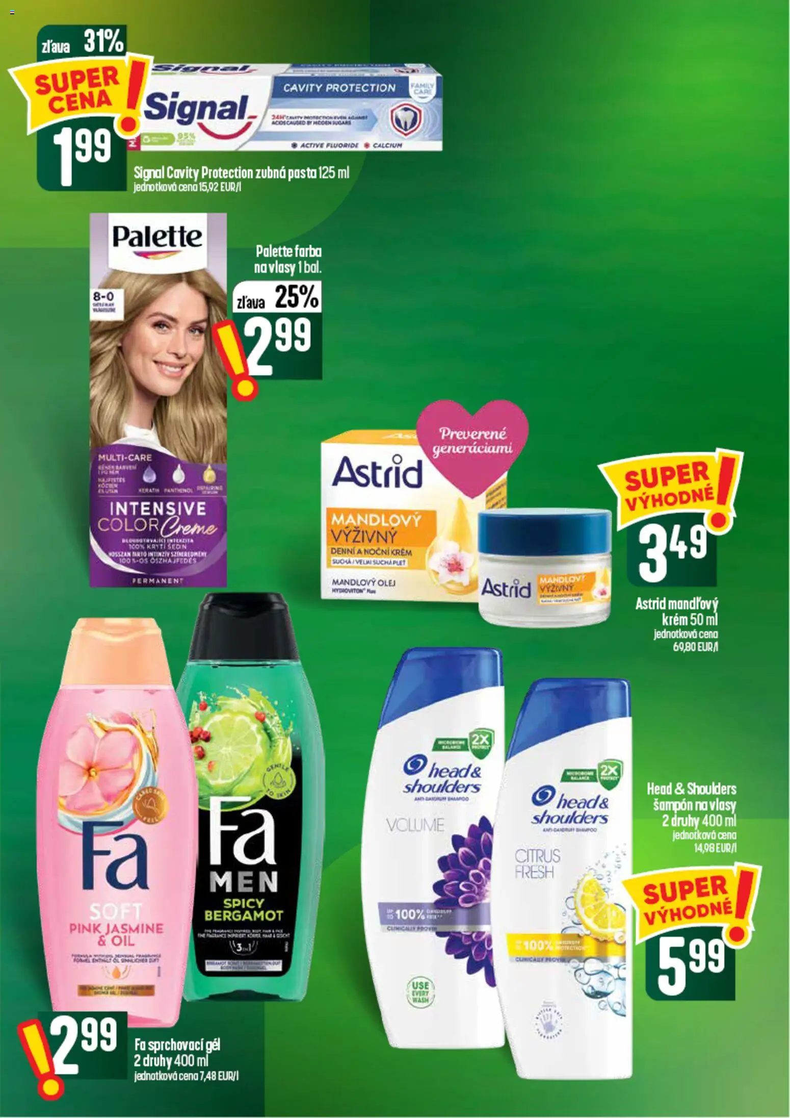 Nové COOP Jednota akcie – leták je platný od 03.09.2026 | Strana: 57 | Produkty: Olej, Farba na vlasy, Krém, Head & Shoulders