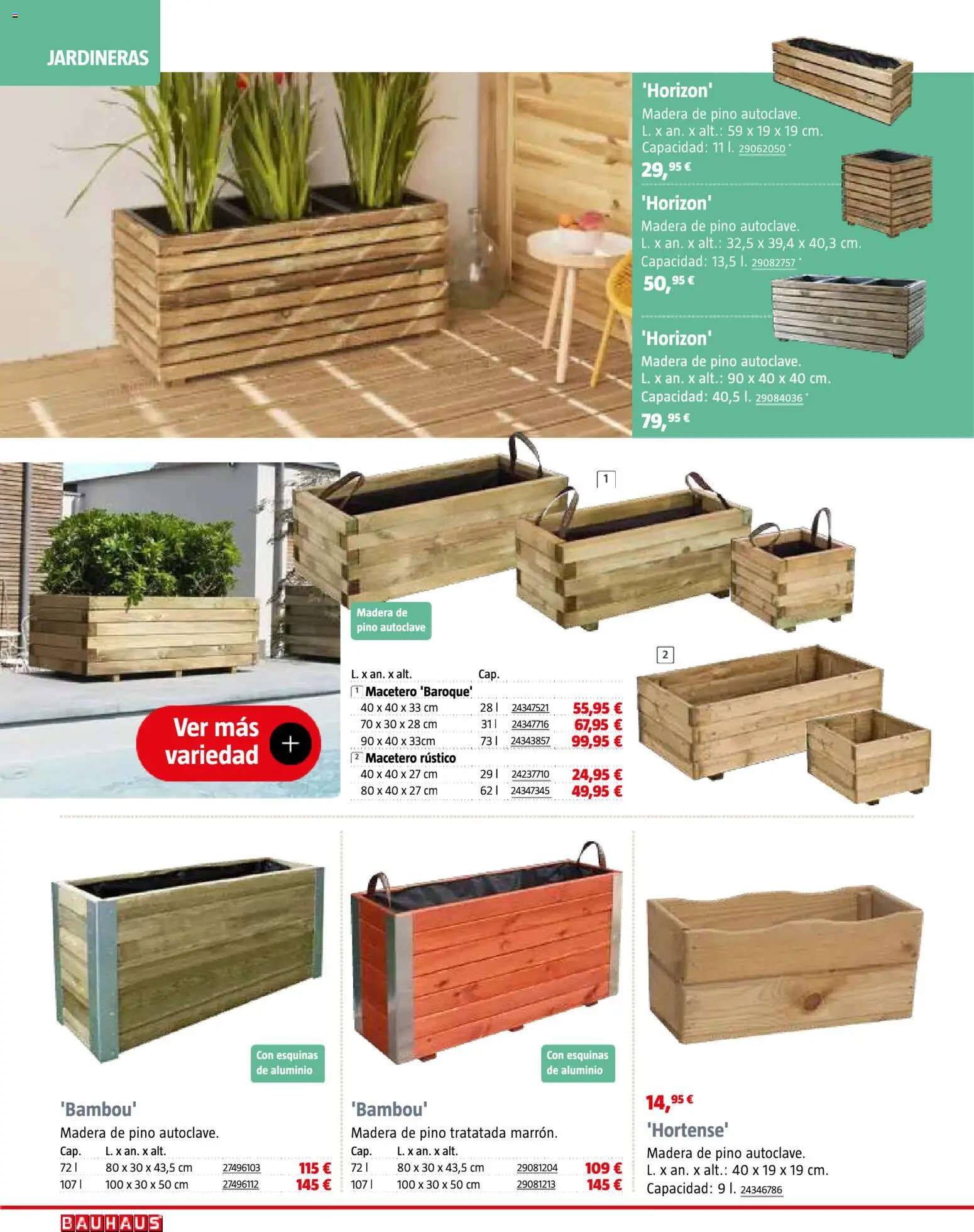 Bauhaus Jardín │ válido desde el 16.03.2026 | Página: 50 | Productos: Macetero