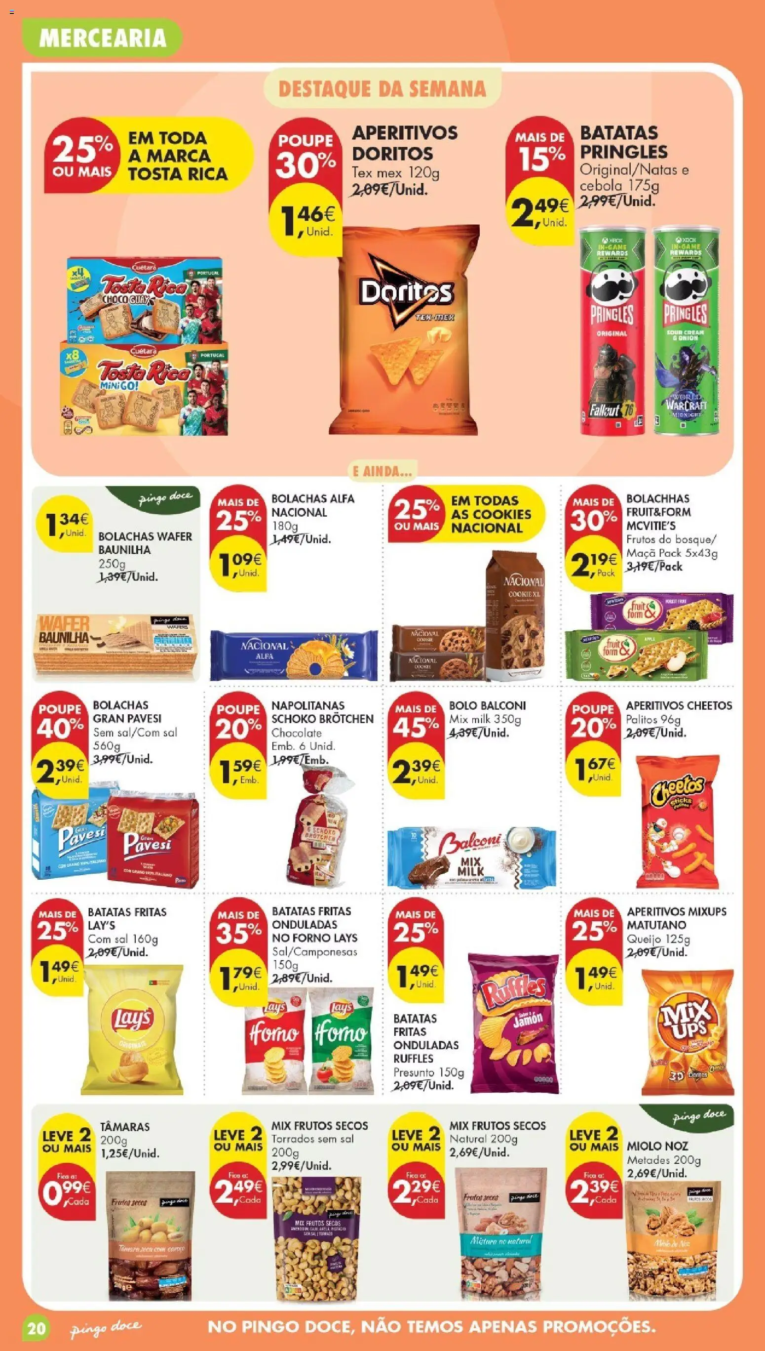 Pingo Doce Poupe Esta Semana Madeira │ válido de 11/08/2026 | Página: 20 | Produtos: Baunilha, Mercearia, Sal, Chocolate
