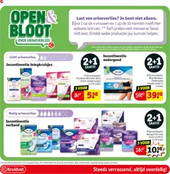 Kruidvat folder - Voorbeeld van een folder van Kruidvat, geldig van 21-09-2026 | Pagina: 38 | Producten: Kan, Verband, Inlegkruisjes, Ondergoed