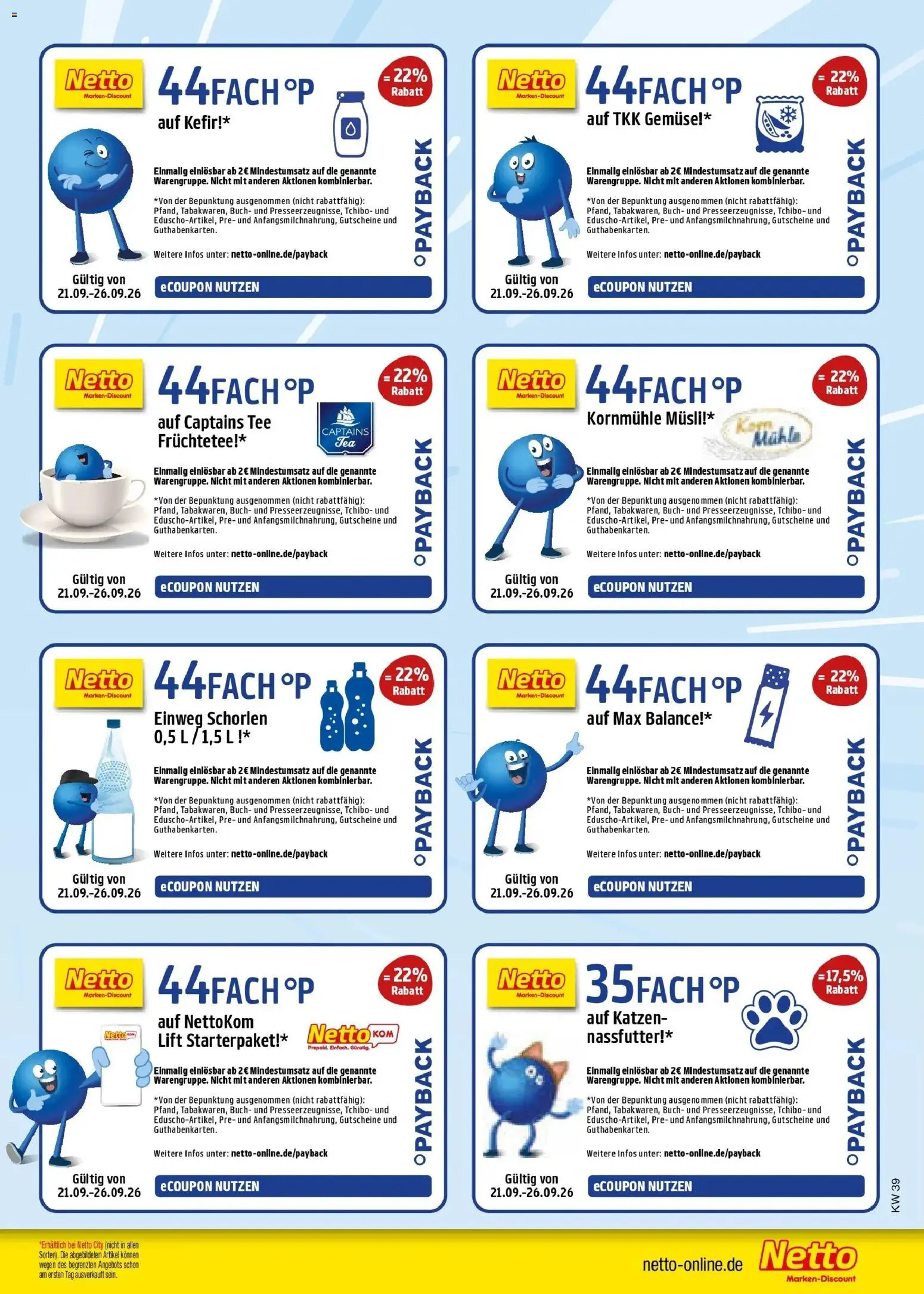 Netto Marken-Discount Prospekt Naumburg – gültig ab 21.09.2026 | Seite: 61 | Produkte: Musli, Kefir, Gemüse, Tee
