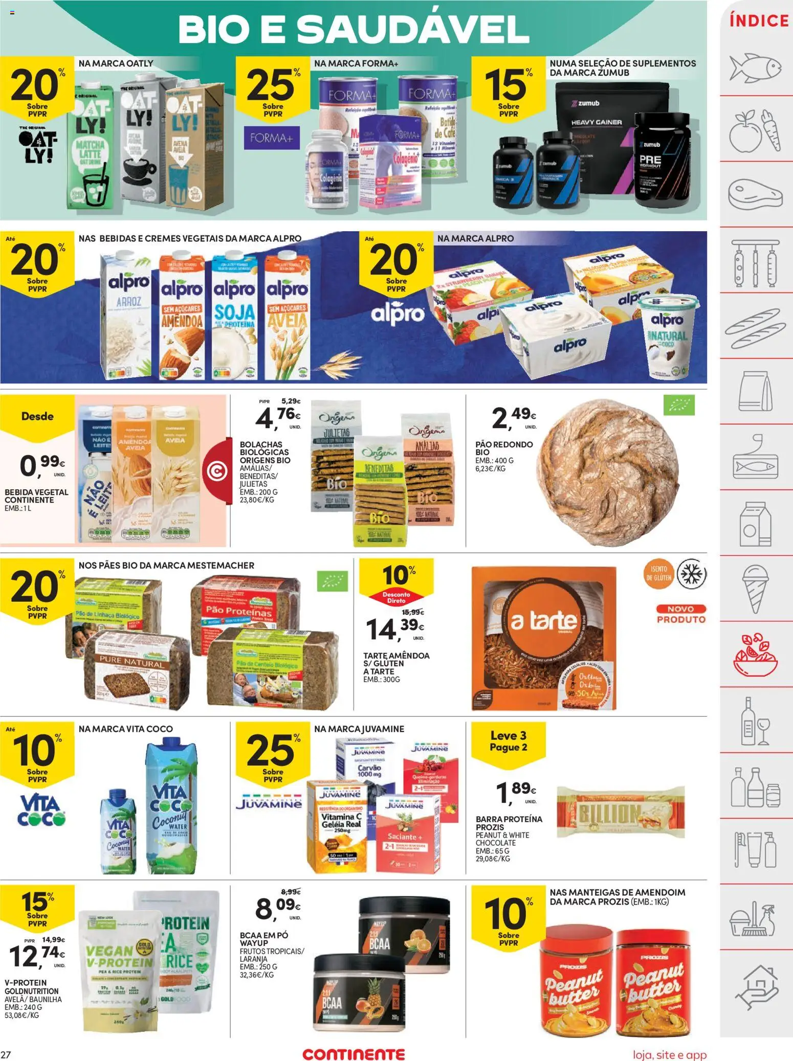 Continente folheto │ válido de 26.05.2026 | Página: 27 | Produtos: Geleia, Pó, Leite, Tarte
