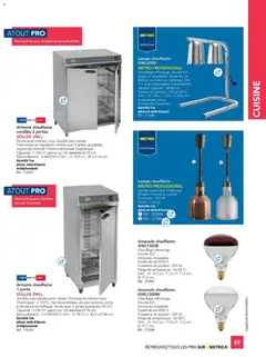 METRO - Prévisualisation de METRO - CHR Équipement valide à partir de 01/01/2025 | Page: 69 | Produits: Grill, Interrupteur, Porte, Armoire