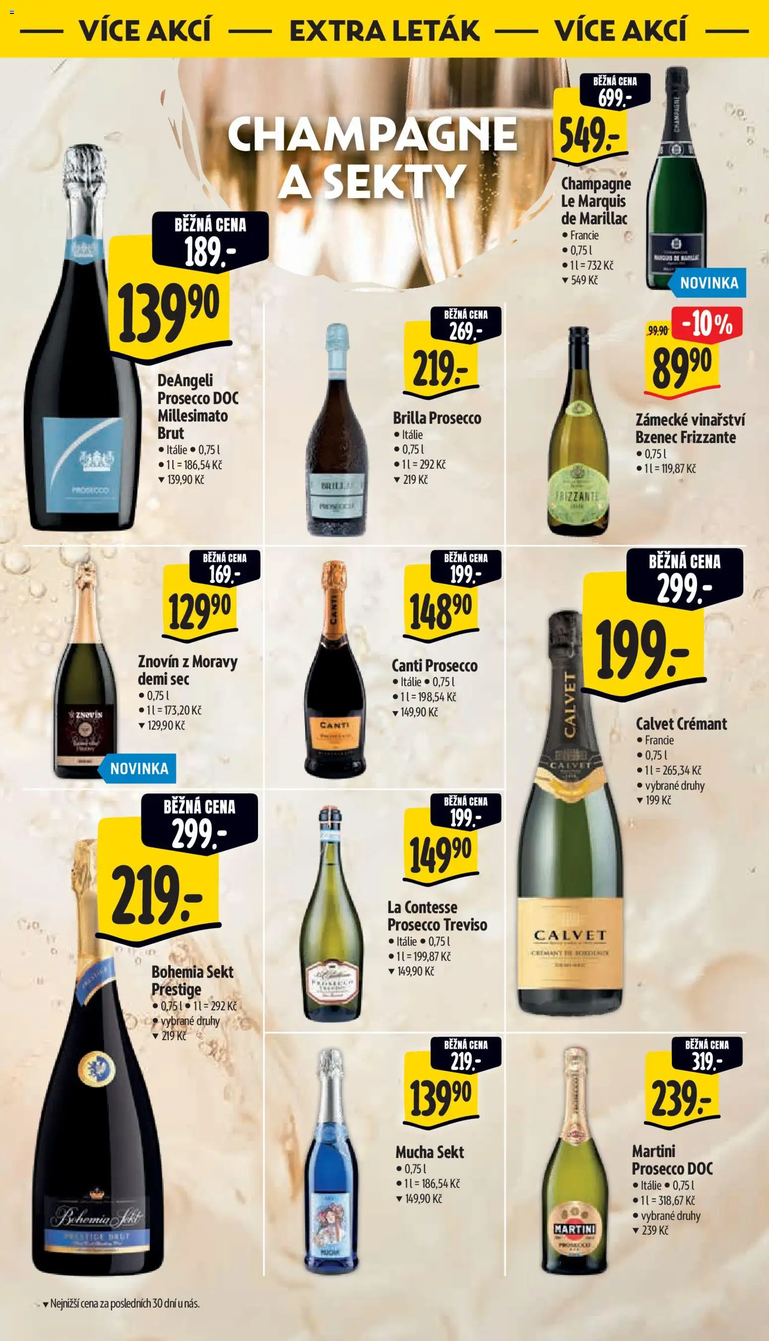 Albert leták - Hypermarket od 10.06.2026 | Strana: 49 | Produkty: Bohemia sekt, Prosecco Treviso, Sekt, Champagne
