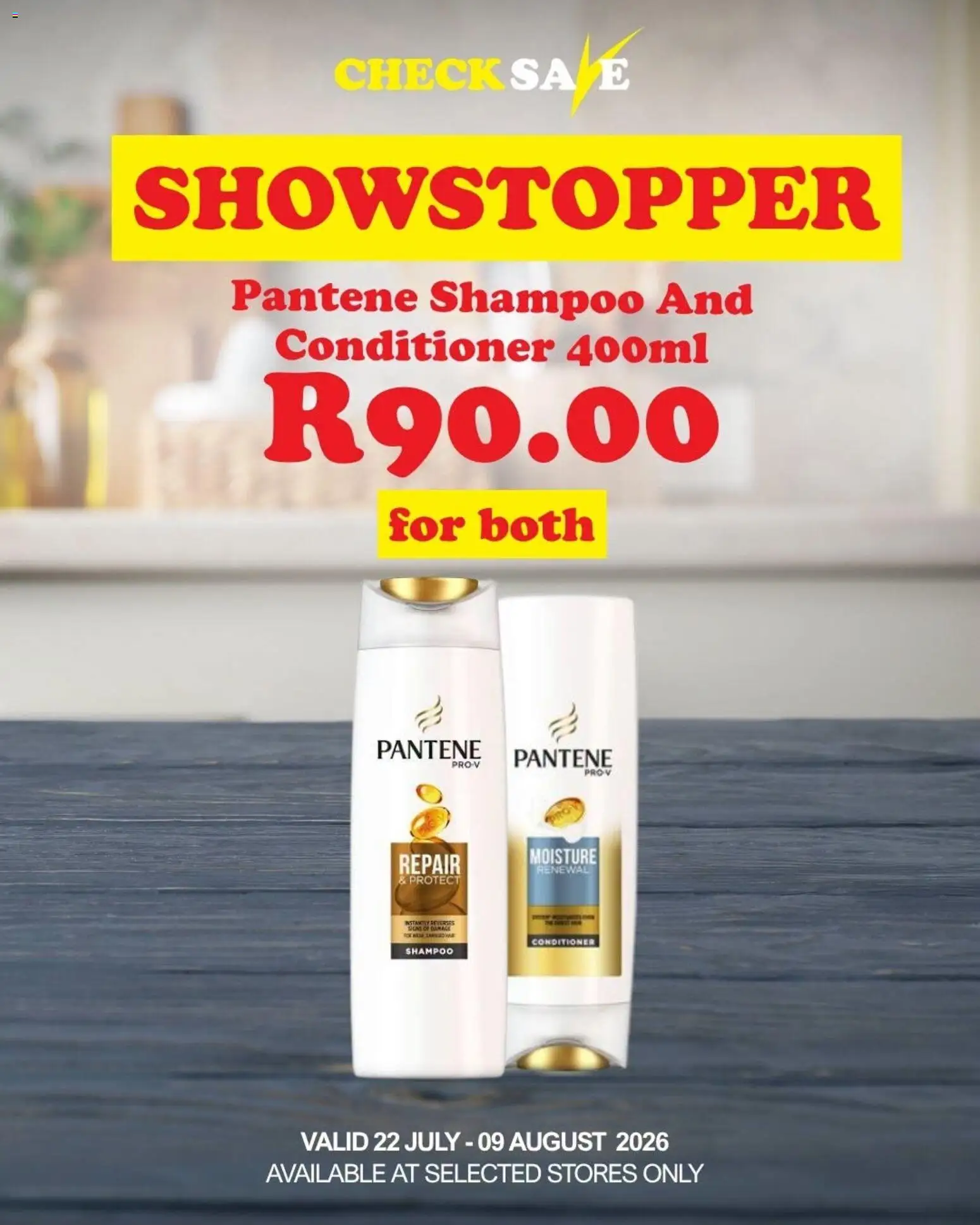 New Check Save catalogue – valid from 23/07/2026 | Page: 1 | Products: Shampoo, Conditioner