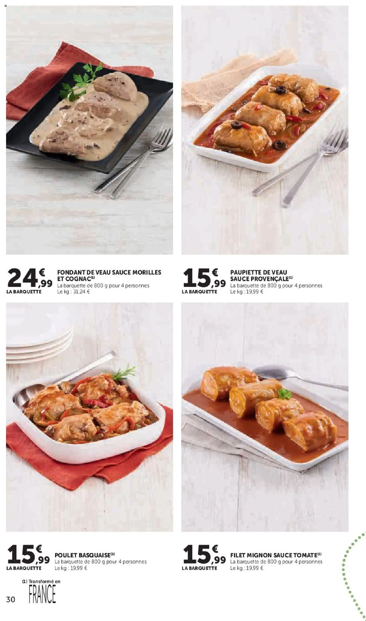 {H1} | Page: 30 | Produits: Cognac, Filet mignon