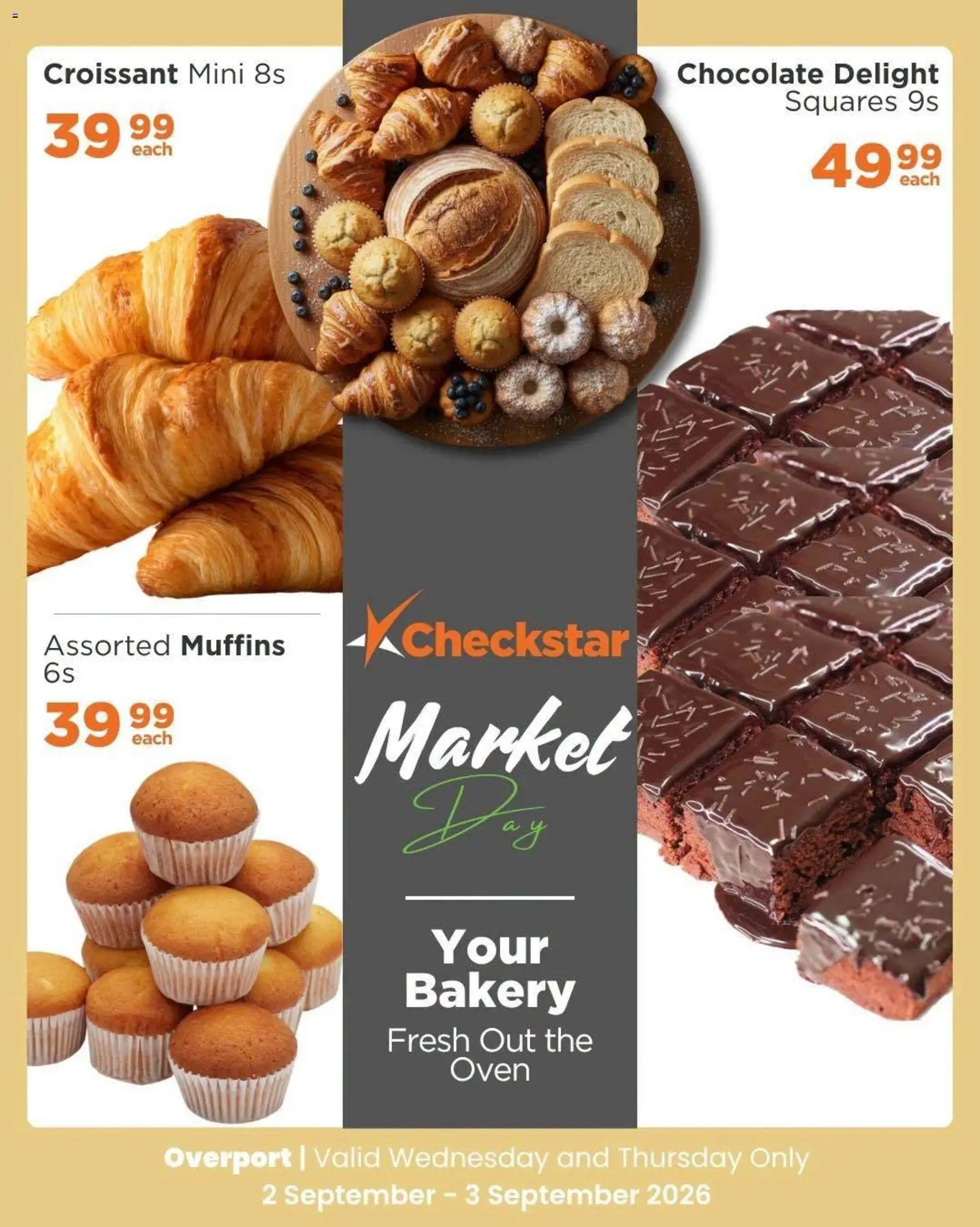 New Check Star catalogue – valid from 02/09/2026 | Page: 3 | Products: Muffins, Oven, Bakery, Chocolate